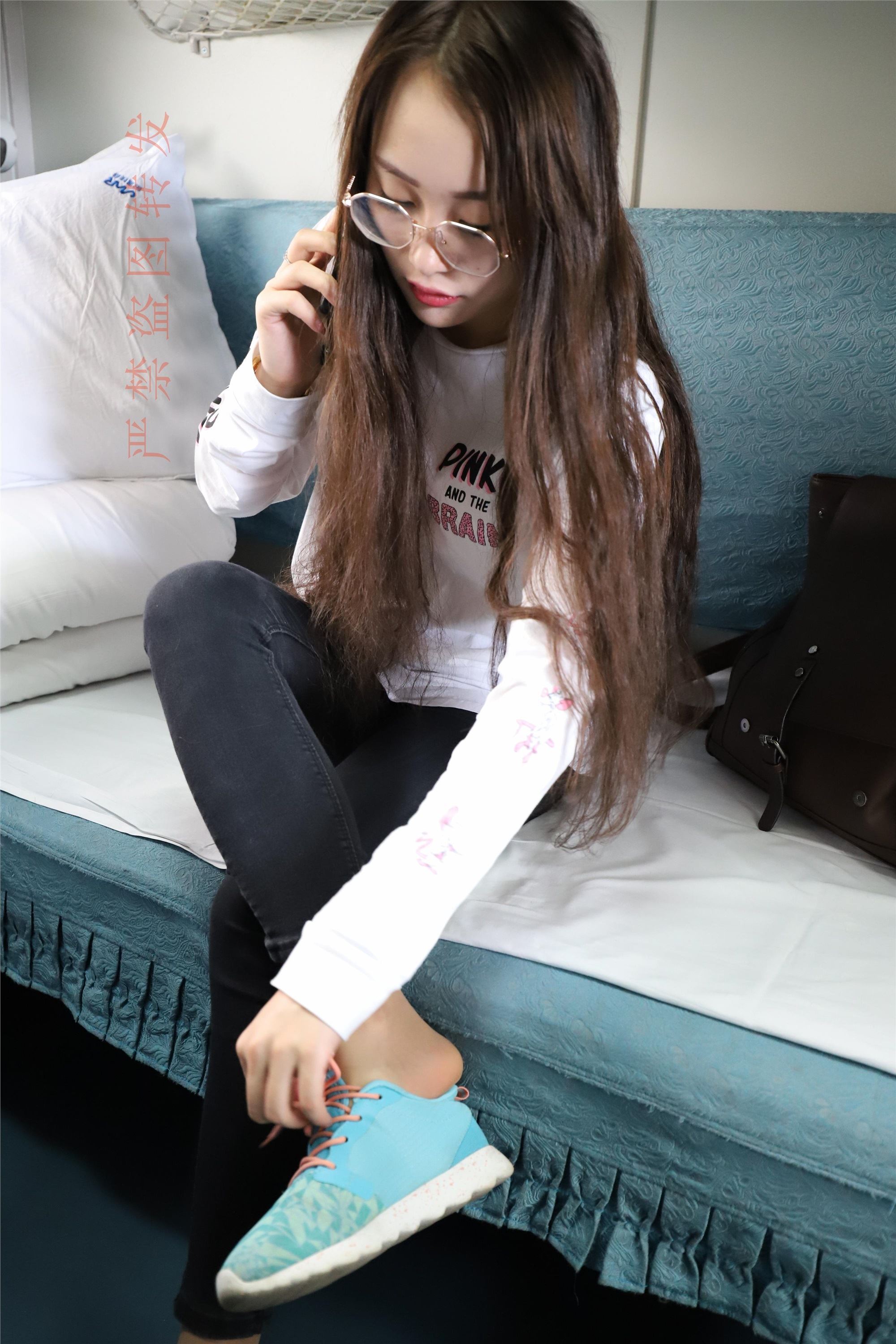 大西瓜套图 2018 5月活动 模特1 船袜1