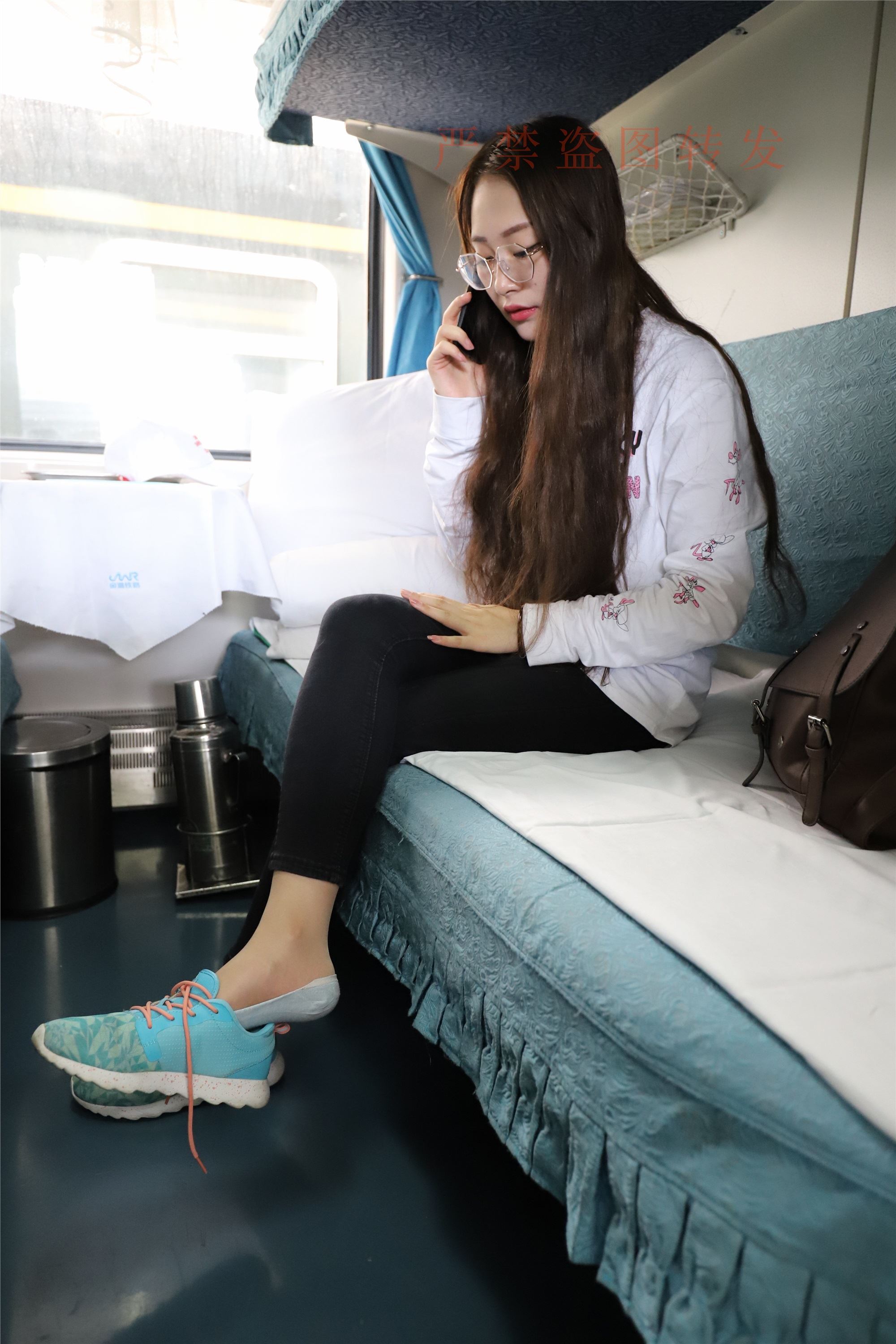 大西瓜套图 2018 5月活动 模特1 船袜1