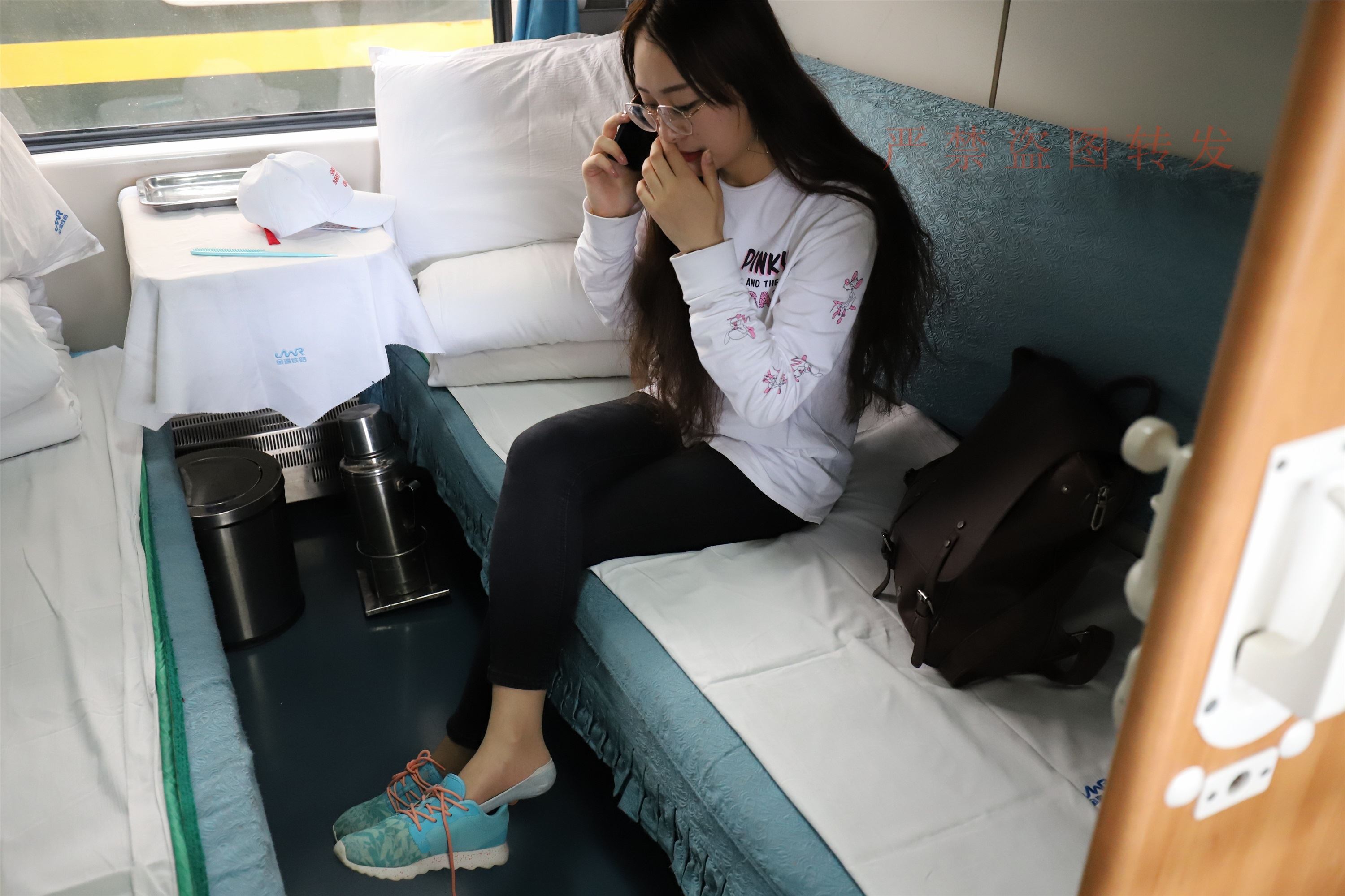 大西瓜套图 2018 5月活动 模特1 船袜1