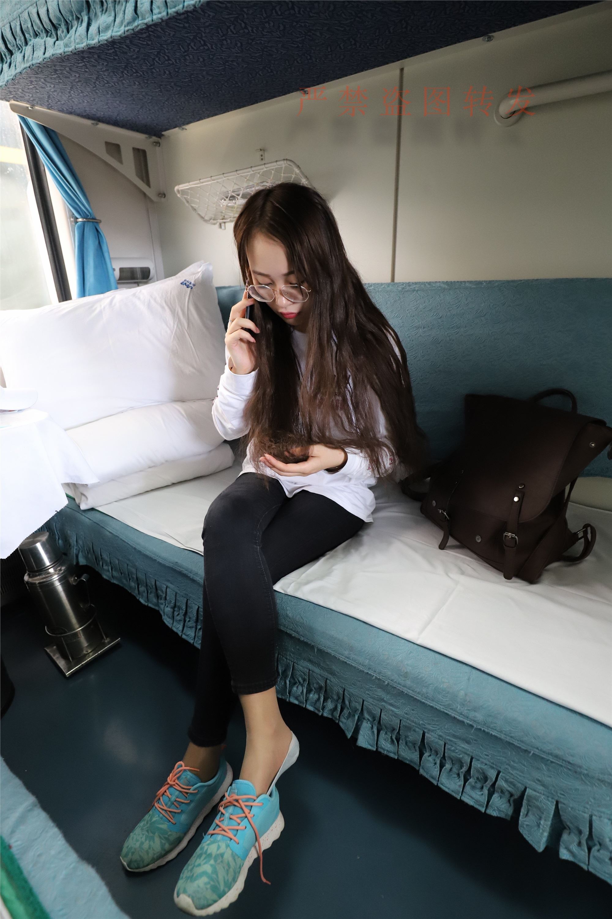 大西瓜套图 2018 5月活动 模特1 船袜1