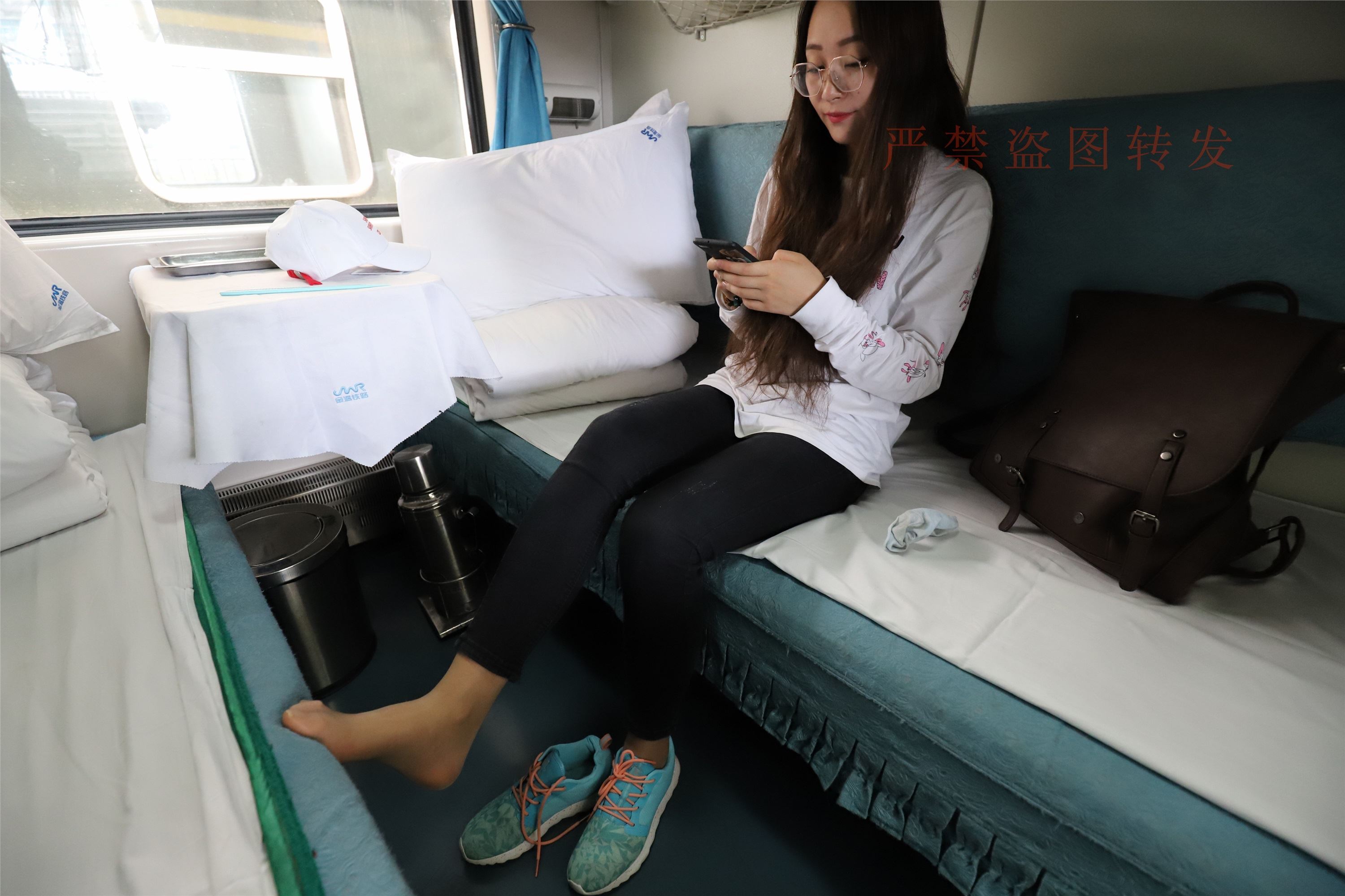 大西瓜套图 2018 5月活动 模特1 船袜1