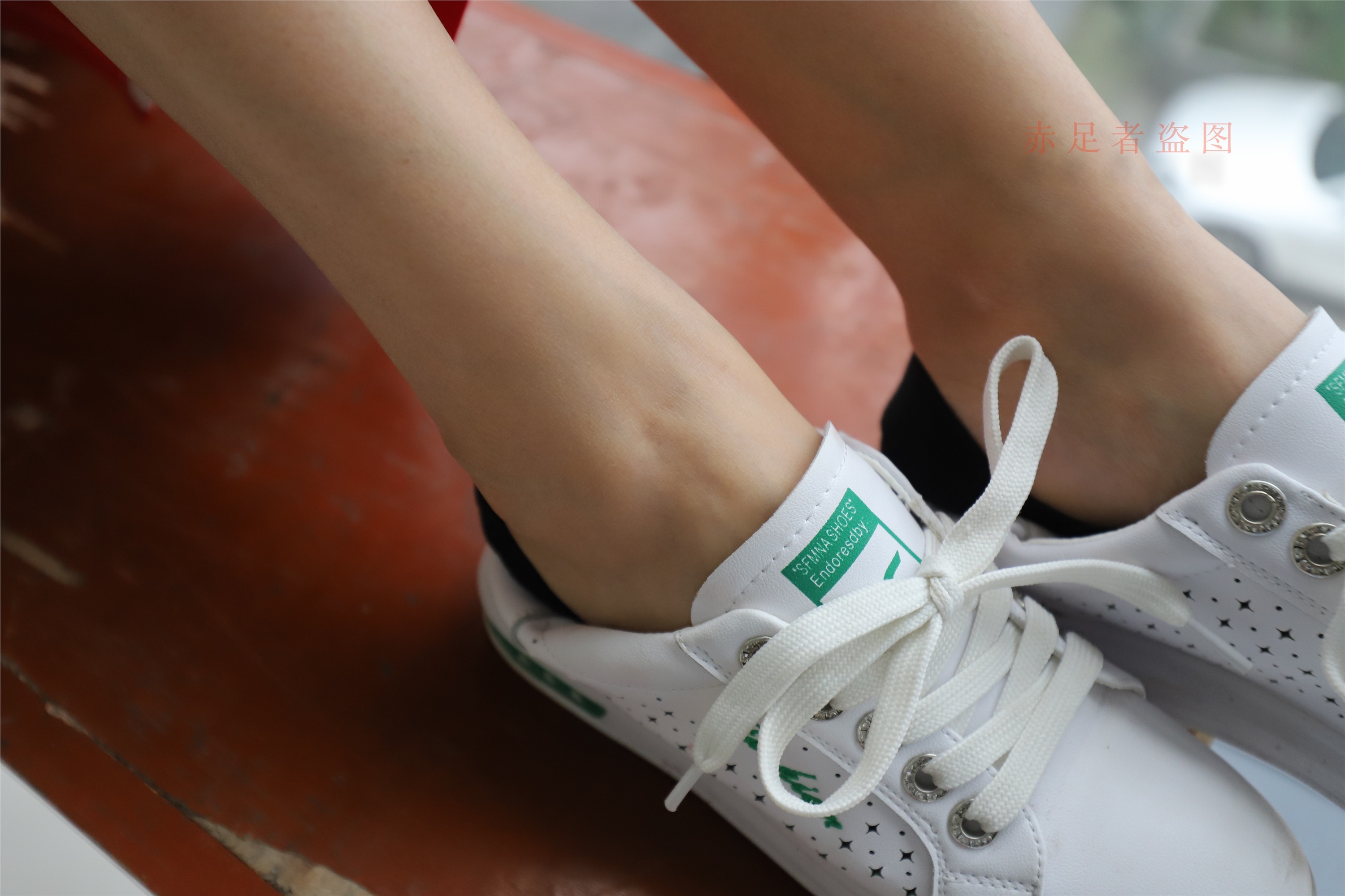 大西瓜套图 2018 6月活动模特1   纯船袜