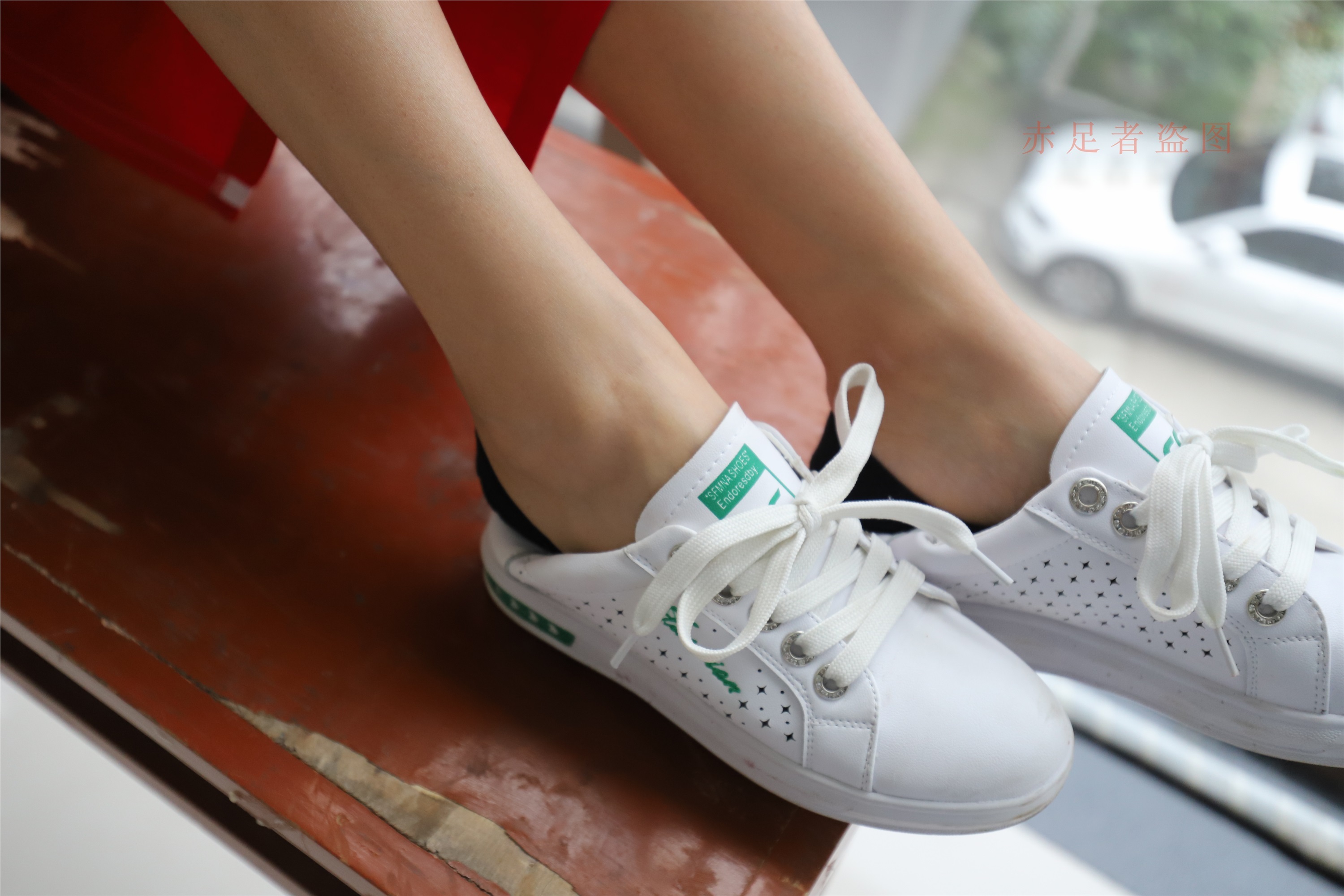 大西瓜套图 2018 6月活动模特1   纯船袜