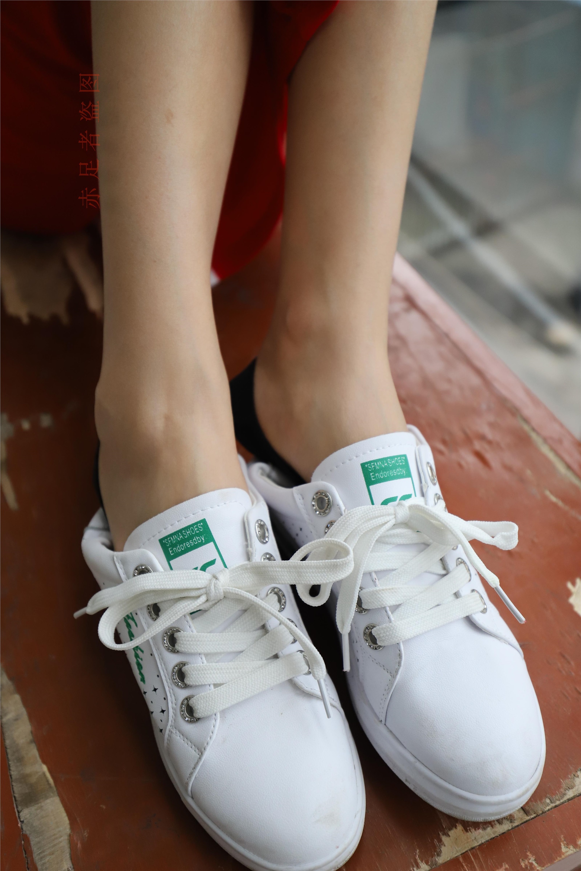 大西瓜套图 2018 6月活动模特1   纯船袜