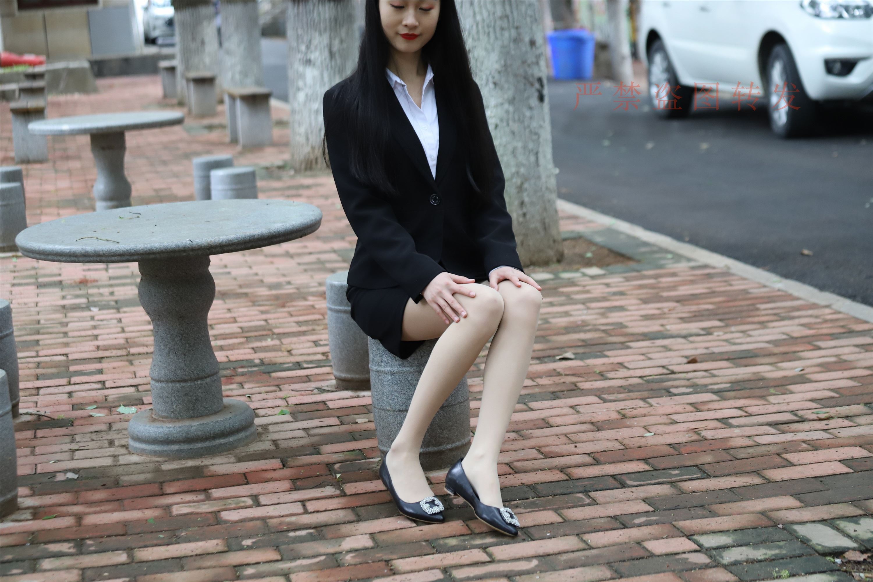 大西瓜套图 2018 4月活动 模特一 制服包裙1