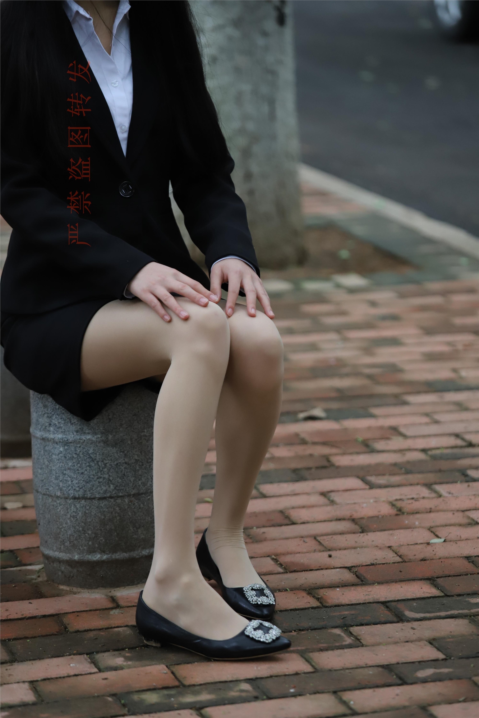 大西瓜套图 2018 4月活动 模特一 制服包裙1