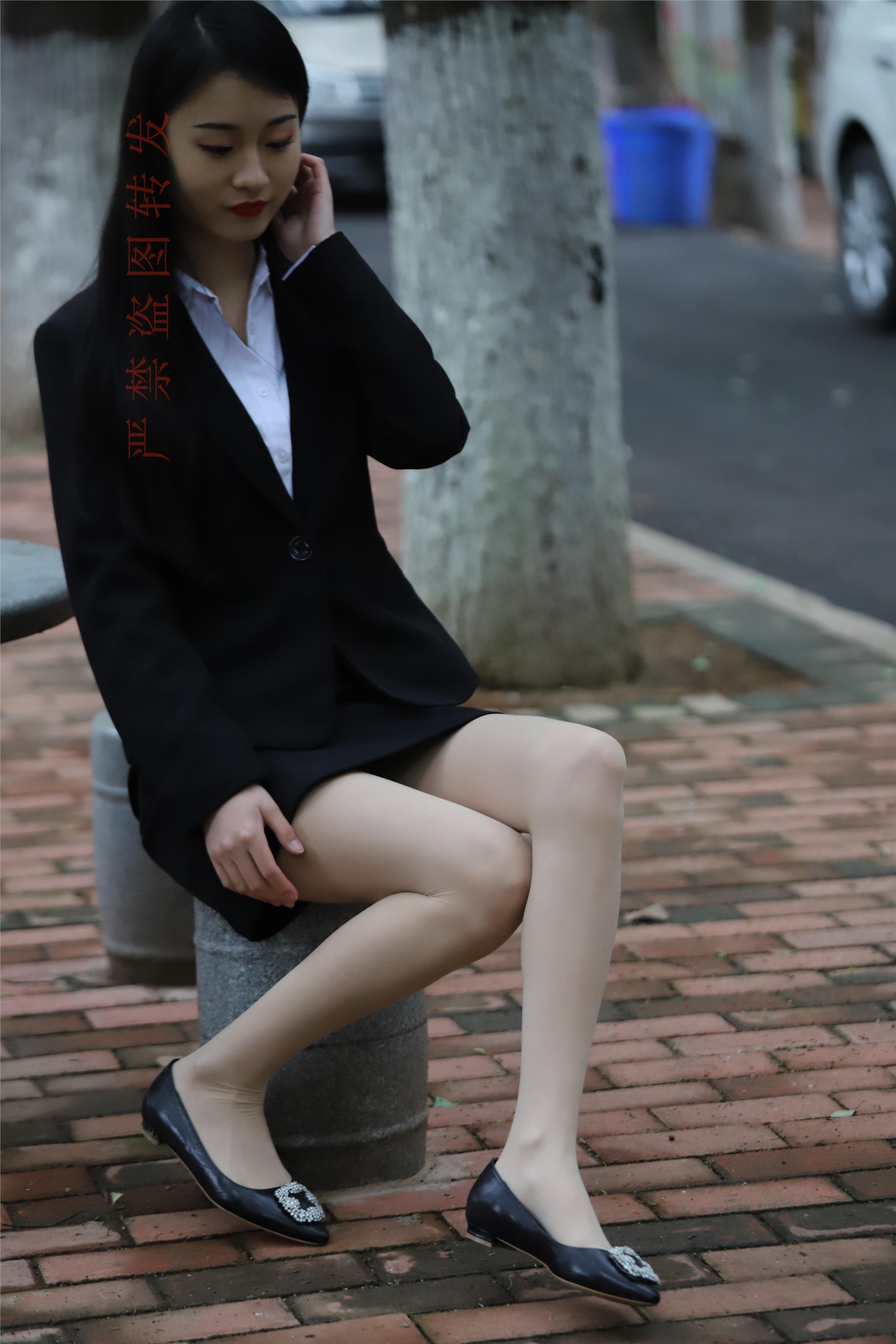 大西瓜套图 2018 4月活动 模特一 制服包裙1