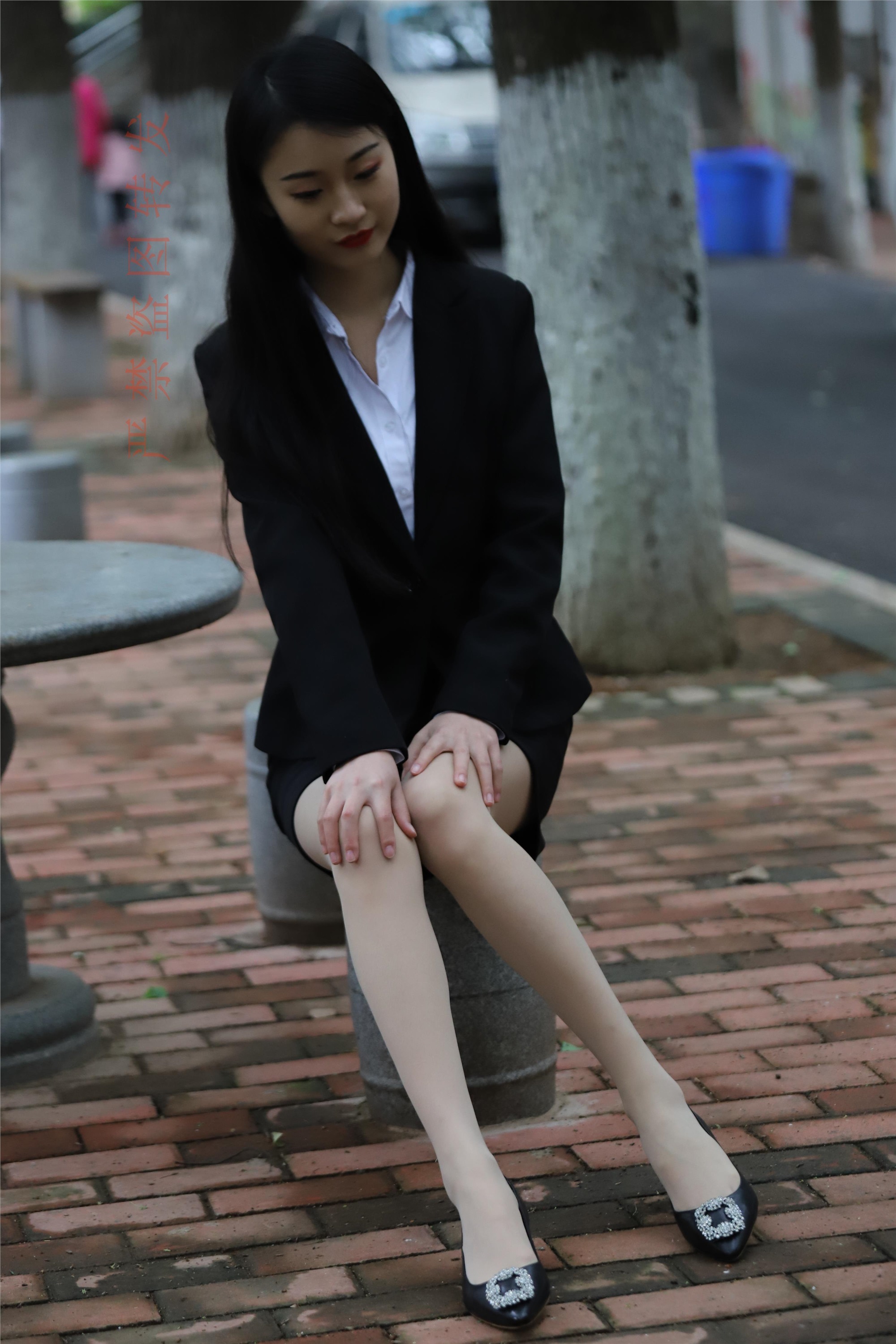 大西瓜套图 2018 4月活动 模特一 制服包裙1