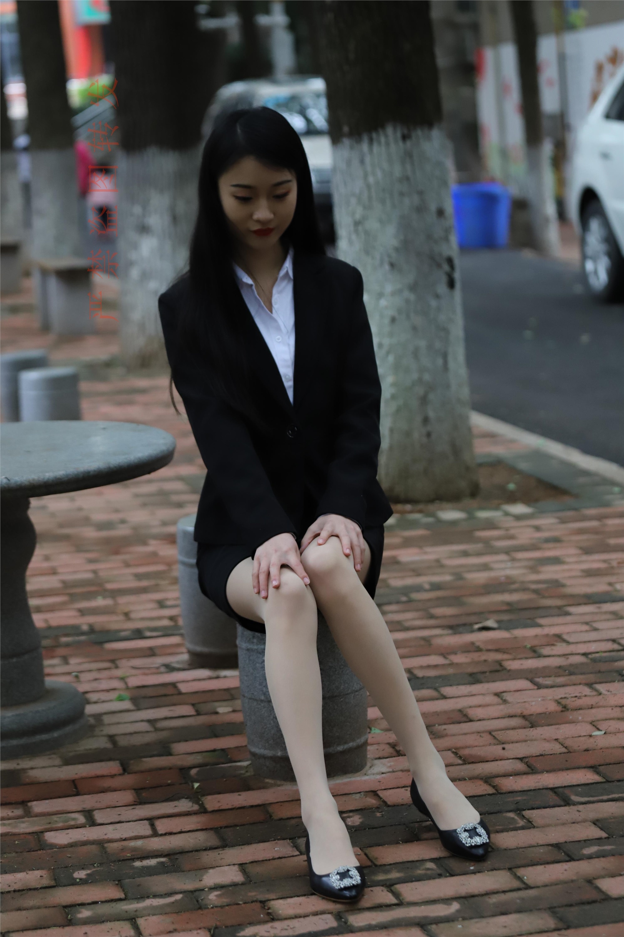 大西瓜套图 2018 4月活动 模特一 制服包裙1