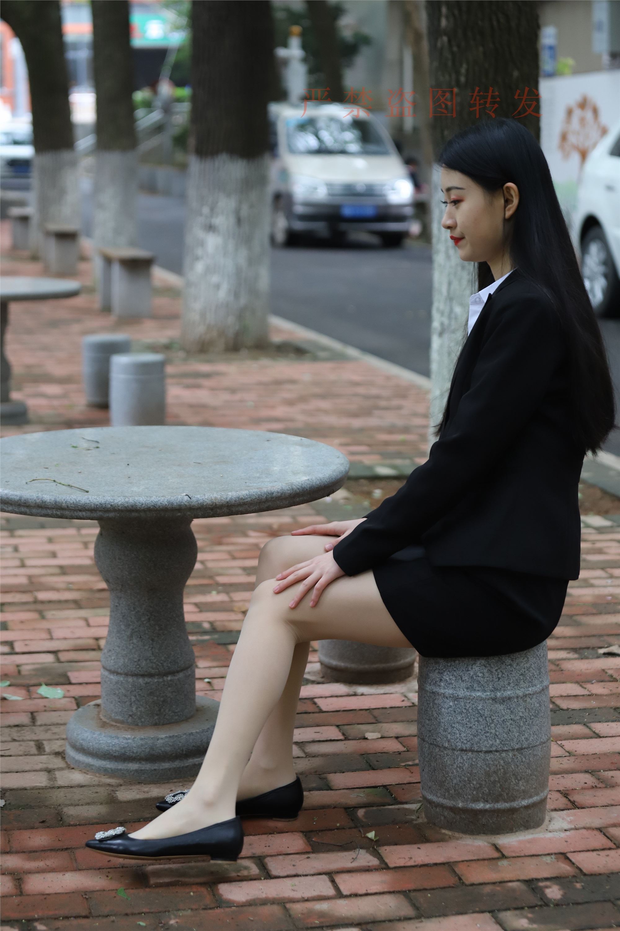 大西瓜套图 2018 4月活动 模特一 制服包裙1