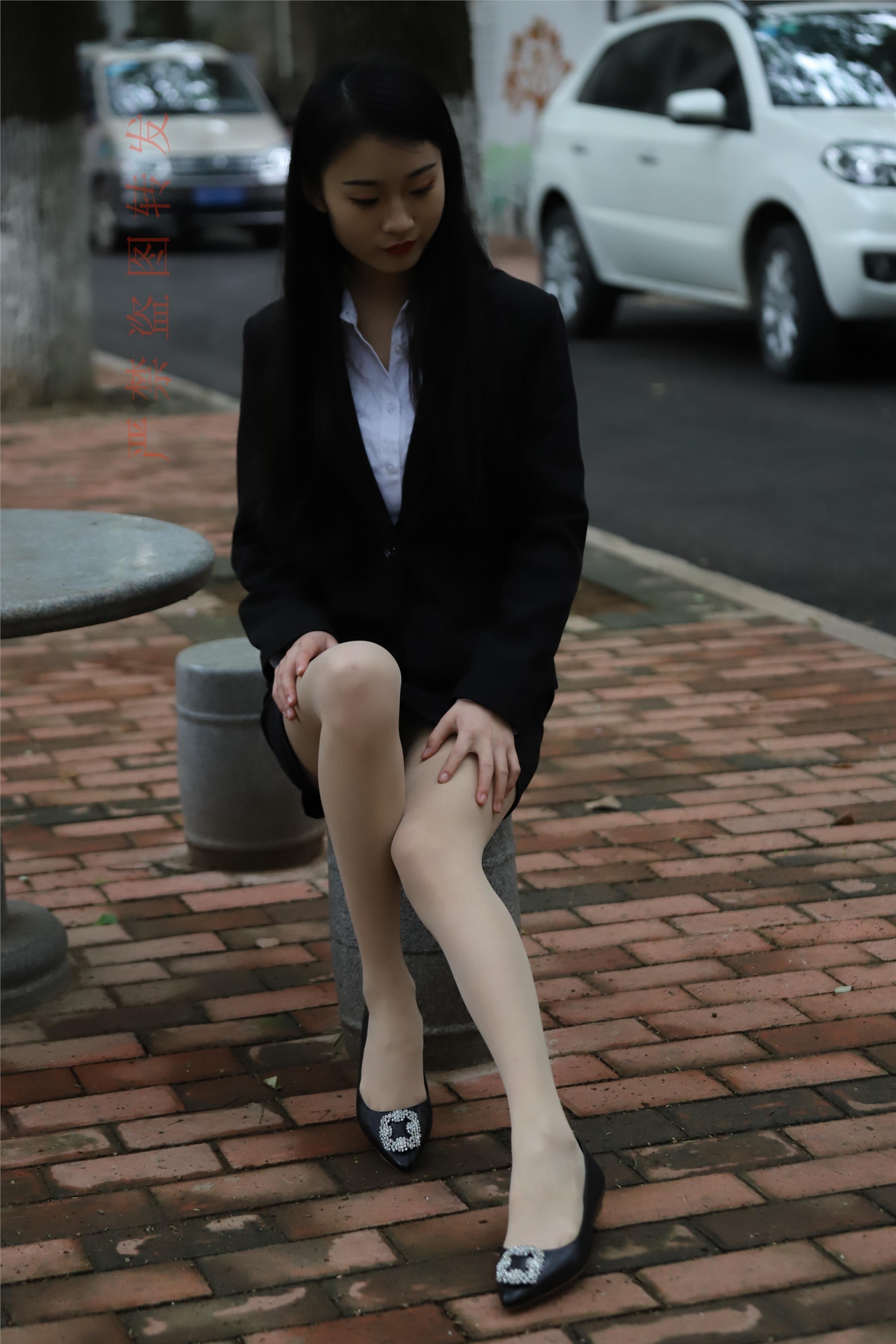 大西瓜套图 2018 4月活动 模特一 制服包裙1