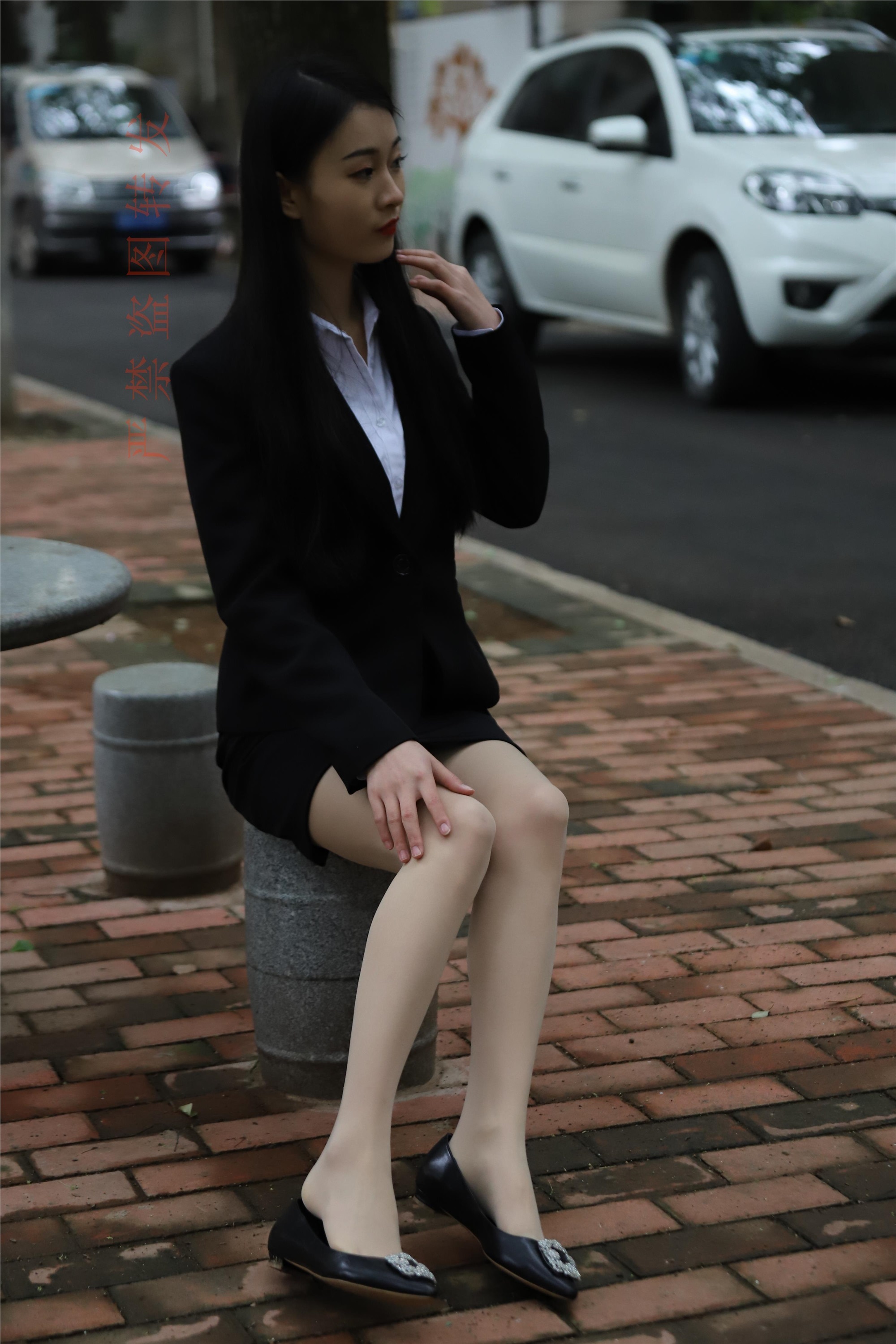 大西瓜套图 2018 4月活动 模特一 制服包裙1