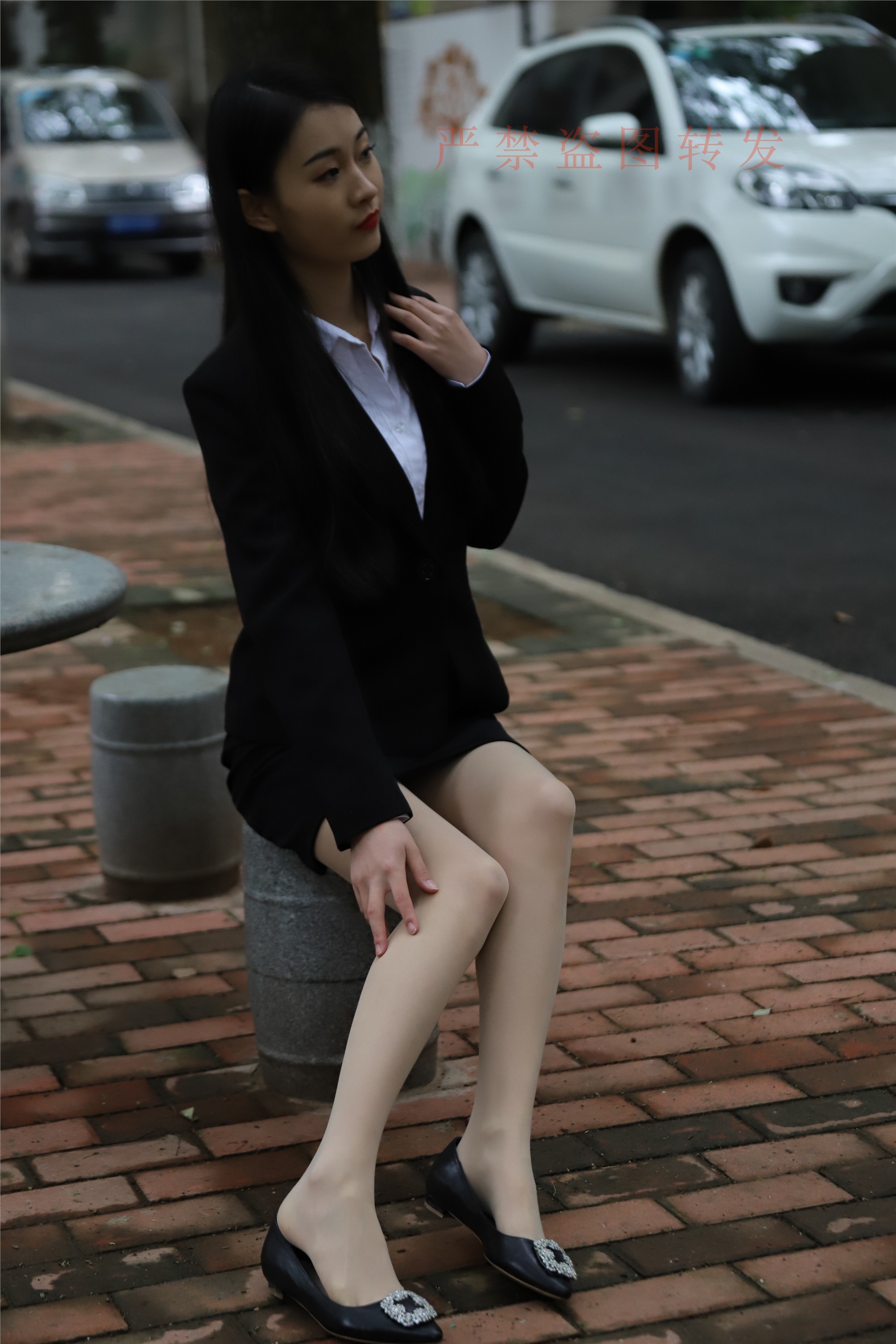 大西瓜套图 2018 4月活动 模特一 制服包裙1