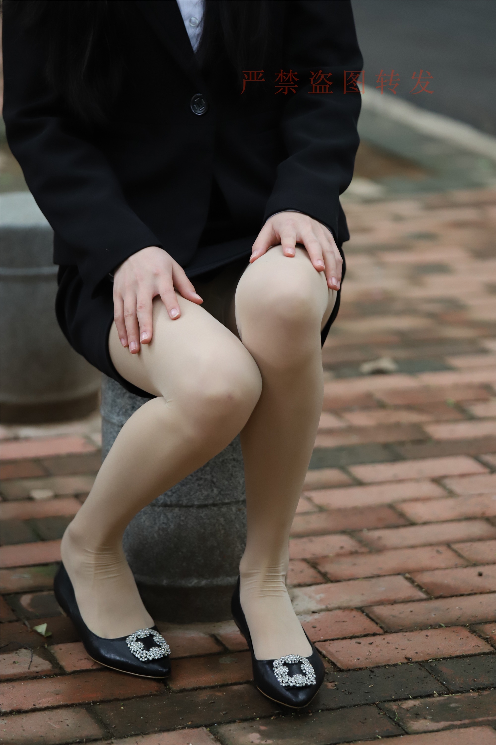 大西瓜套图 2018 4月活动 模特一 制服包裙1