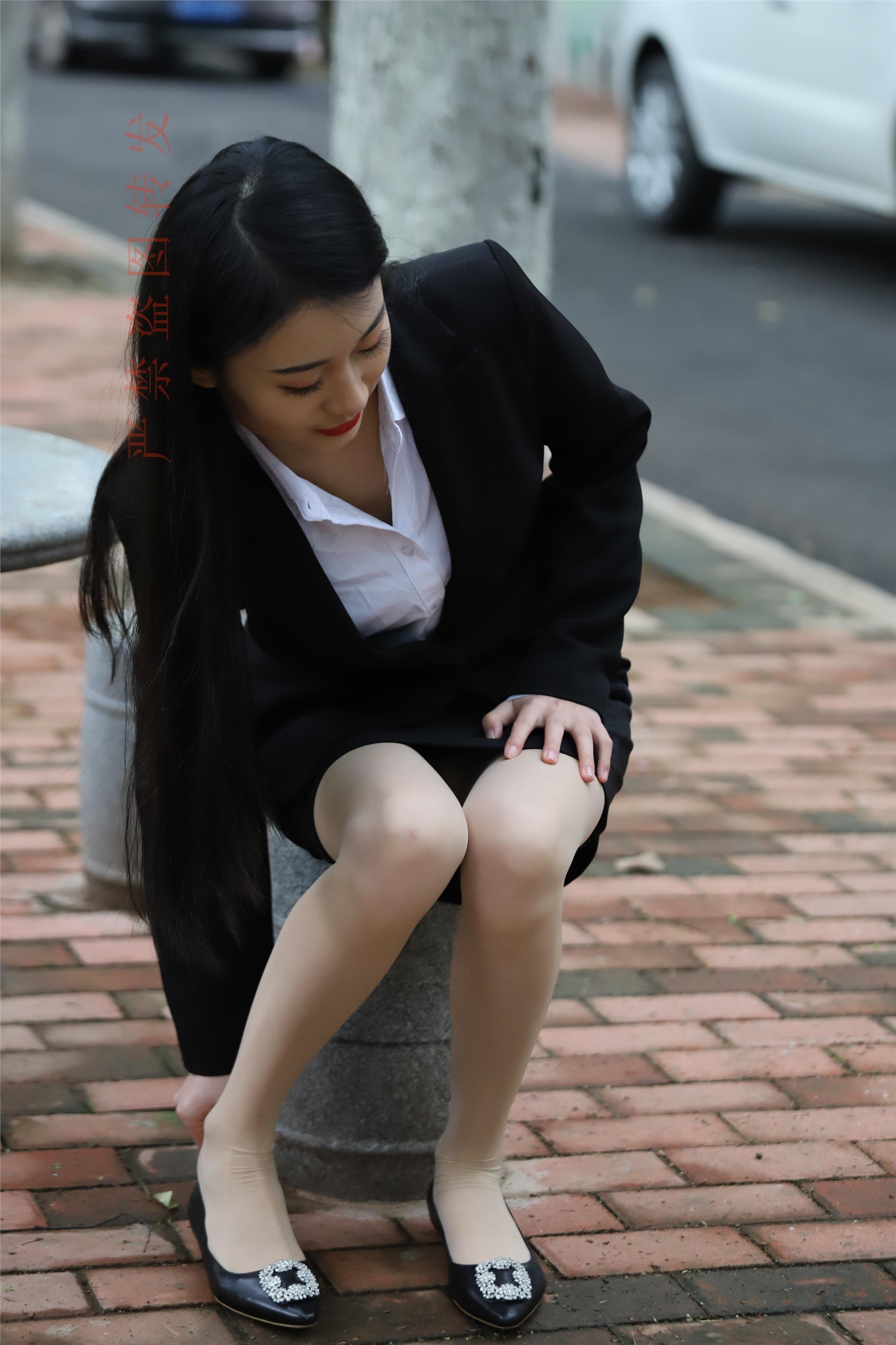 大西瓜套图 2018 4月活动 模特一 制服包裙1