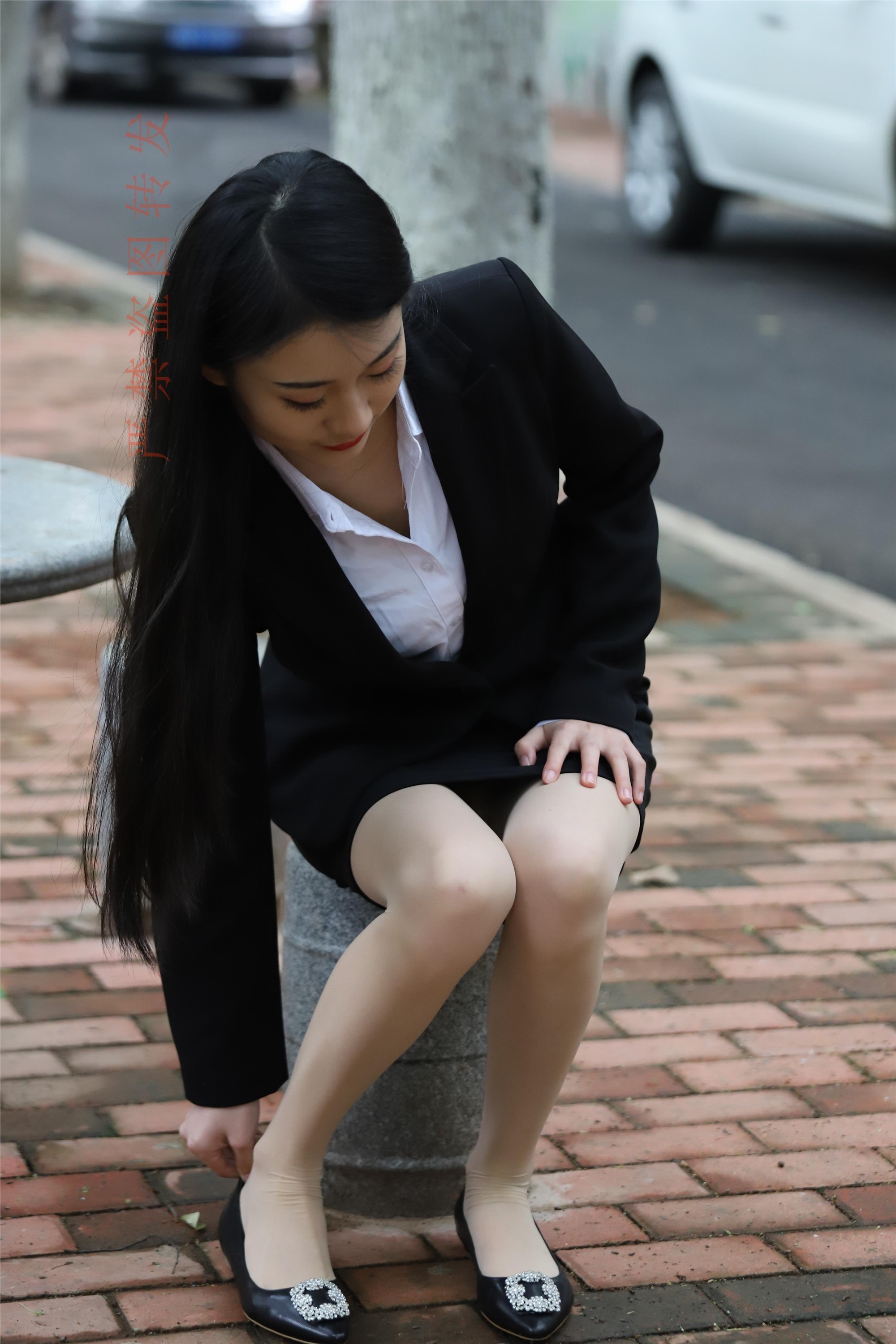 大西瓜套图 2018 4月活动 模特一 制服包裙1