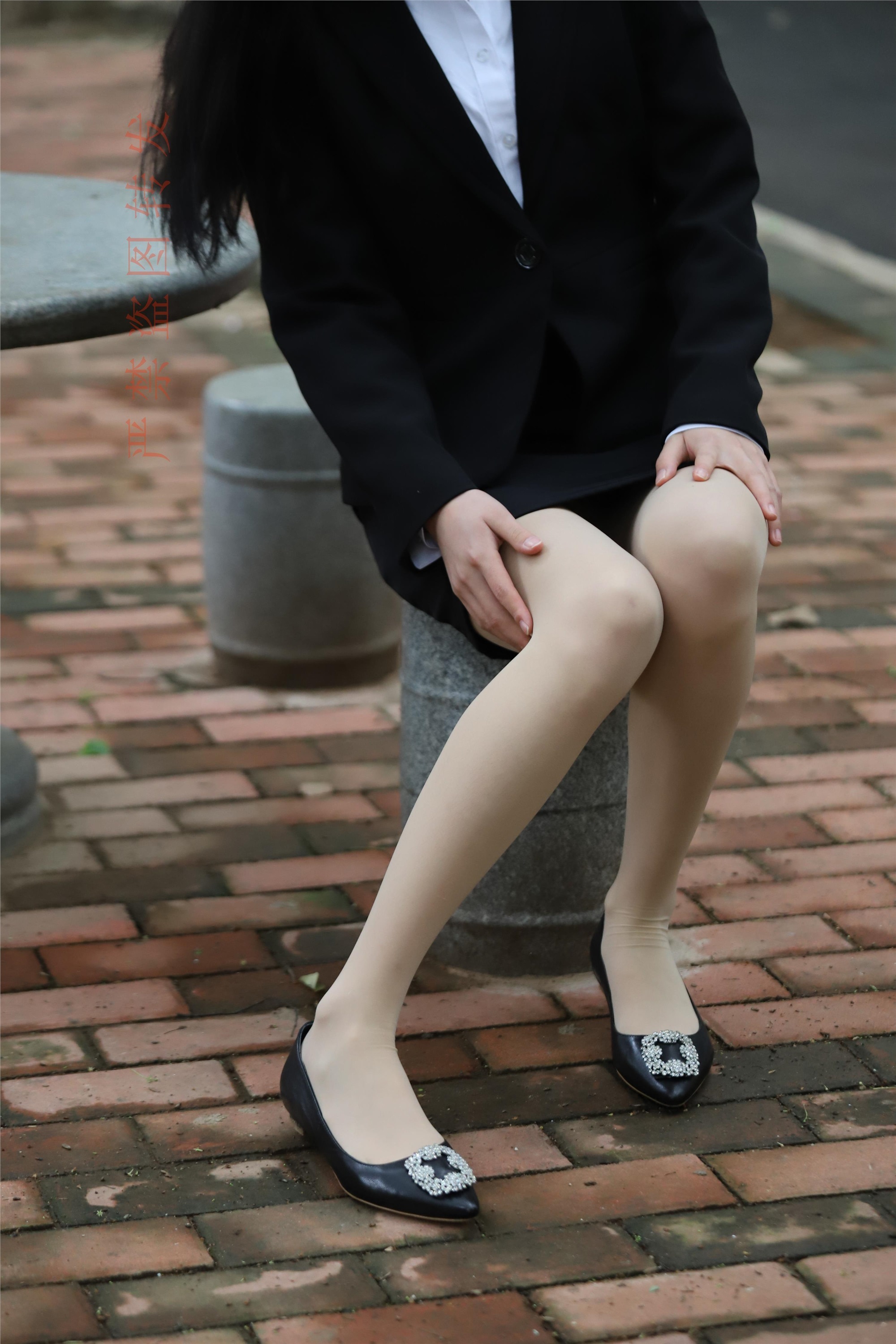 大西瓜套图 2018 4月活动 模特一 制服包裙1