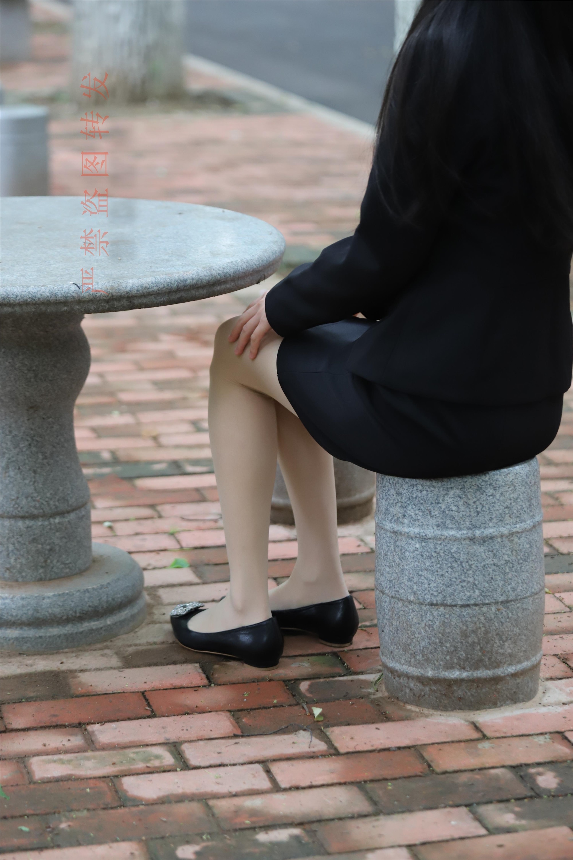 大西瓜套图 2018 4月活动 模特一 制服包裙1