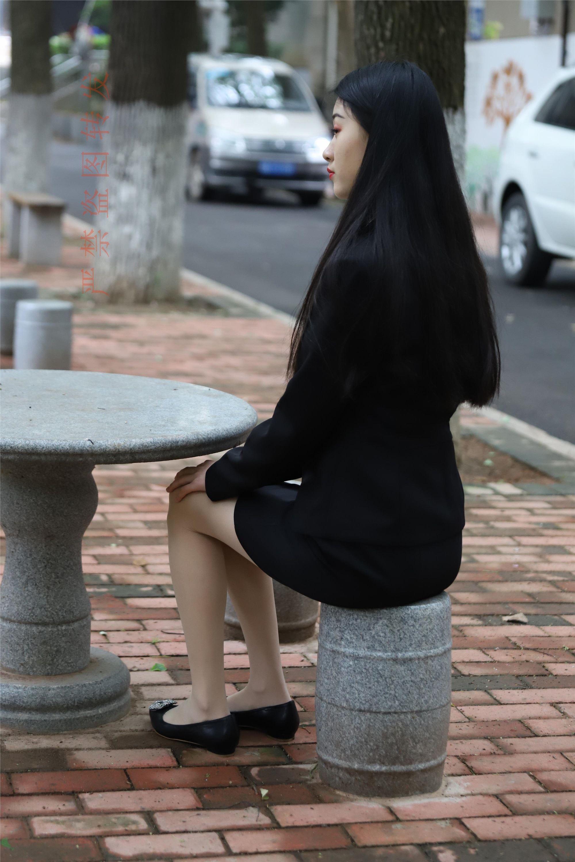 大西瓜套图 2018 4月活动 模特一 制服包裙1