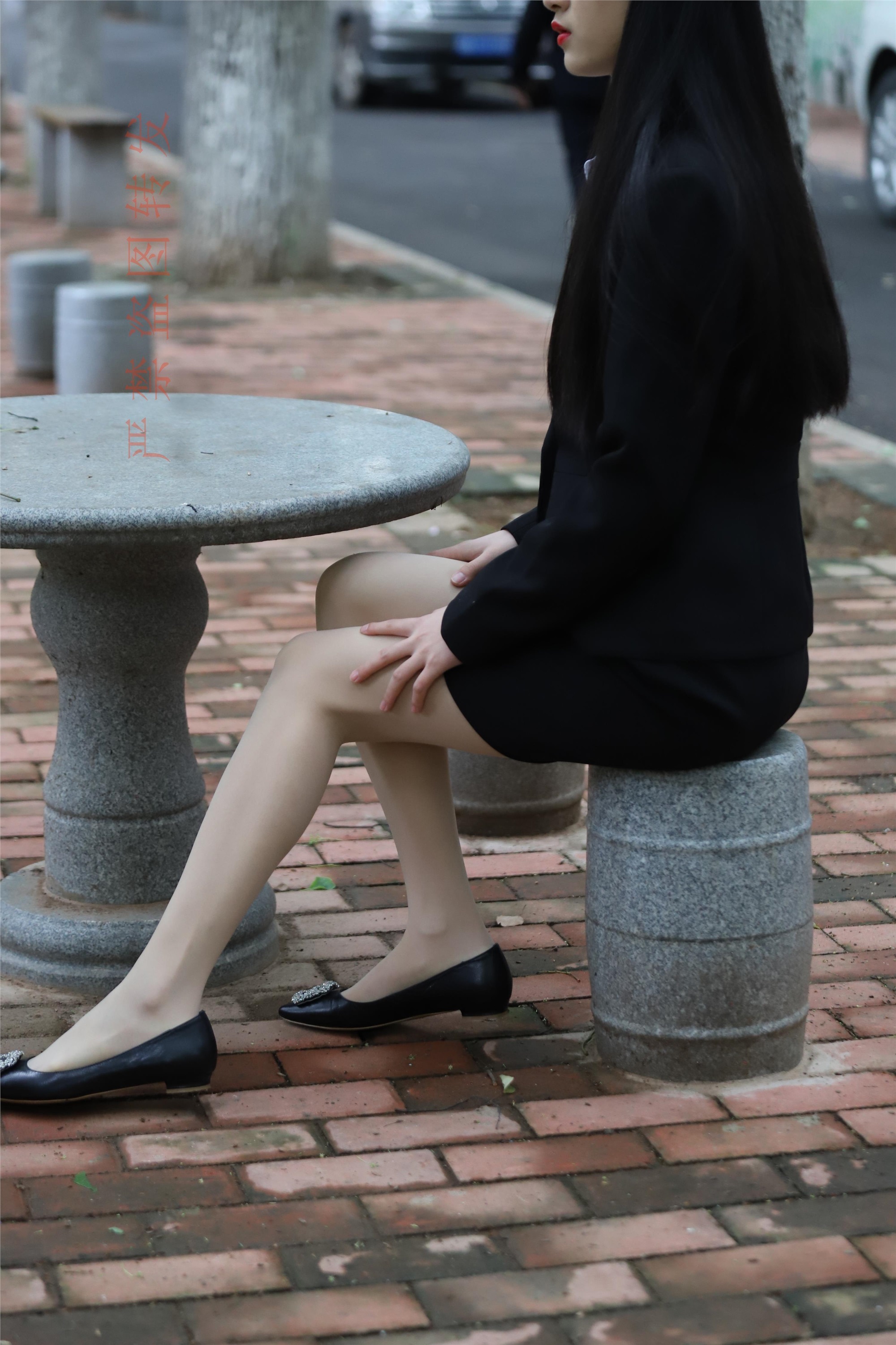 大西瓜套图 2018 4月活动 模特一 制服包裙1