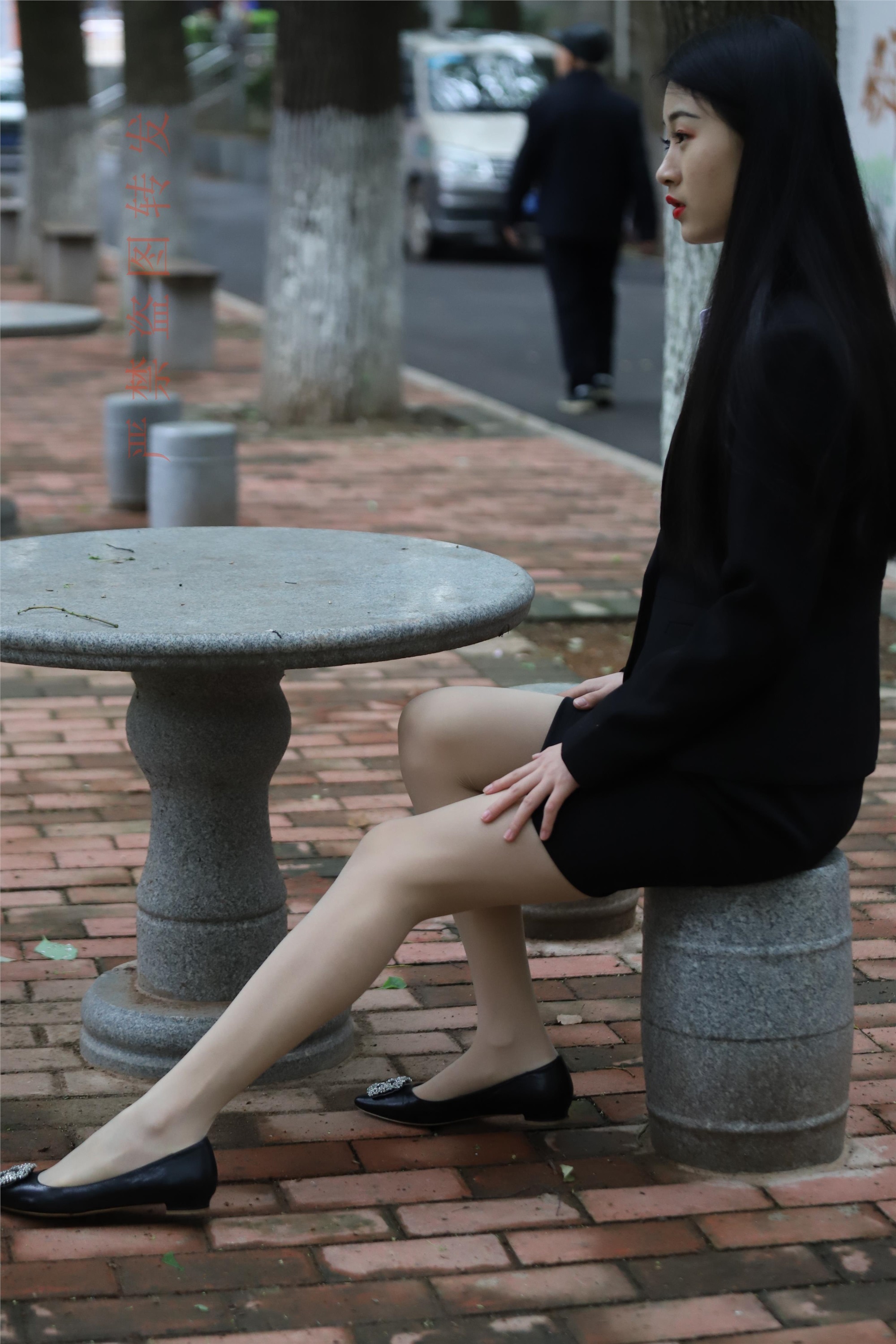 大西瓜套图 2018 4月活动 模特一 制服包裙1