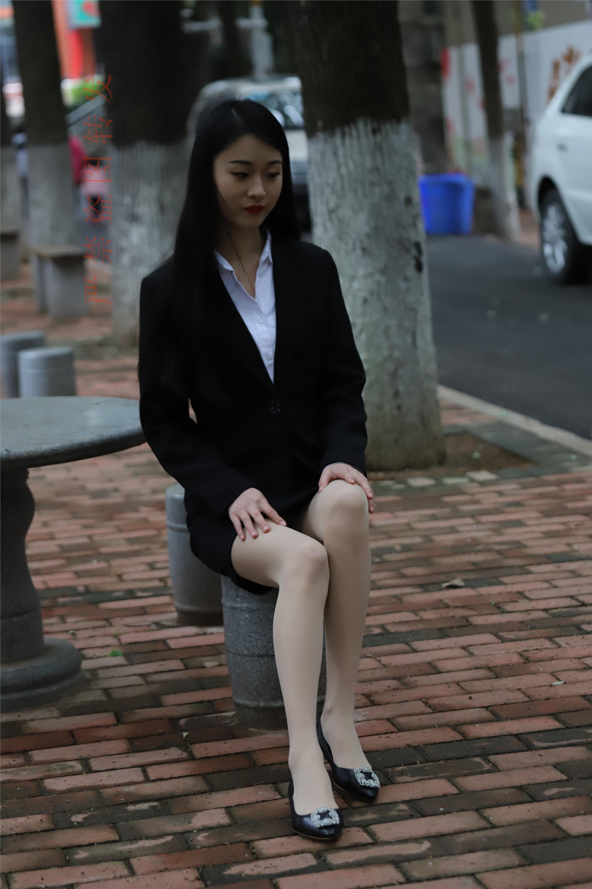 大西瓜套图 2018 4月活动 模特一 制服包裙2