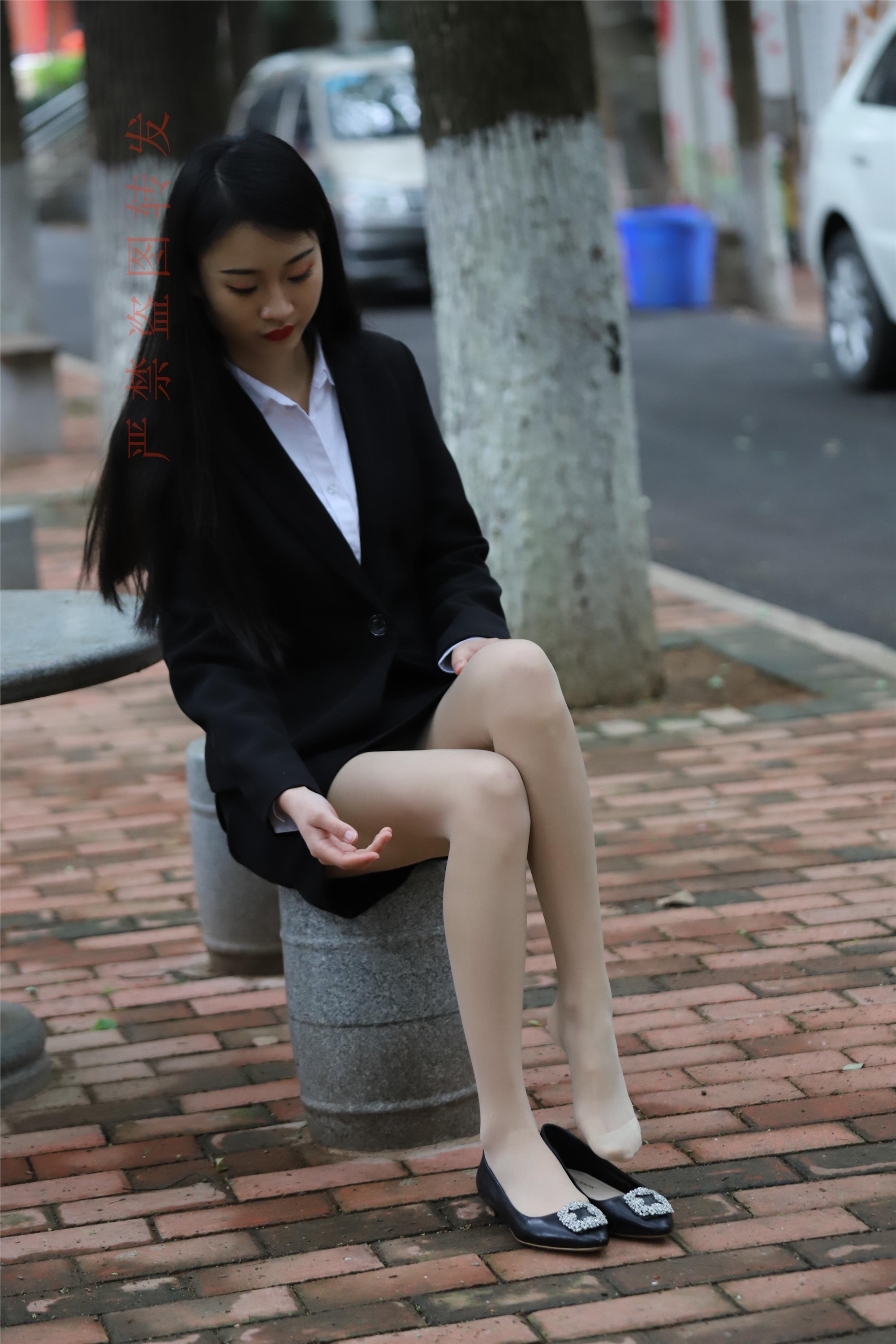 大西瓜套图 2018 4月活动 模特一 制服包裙2