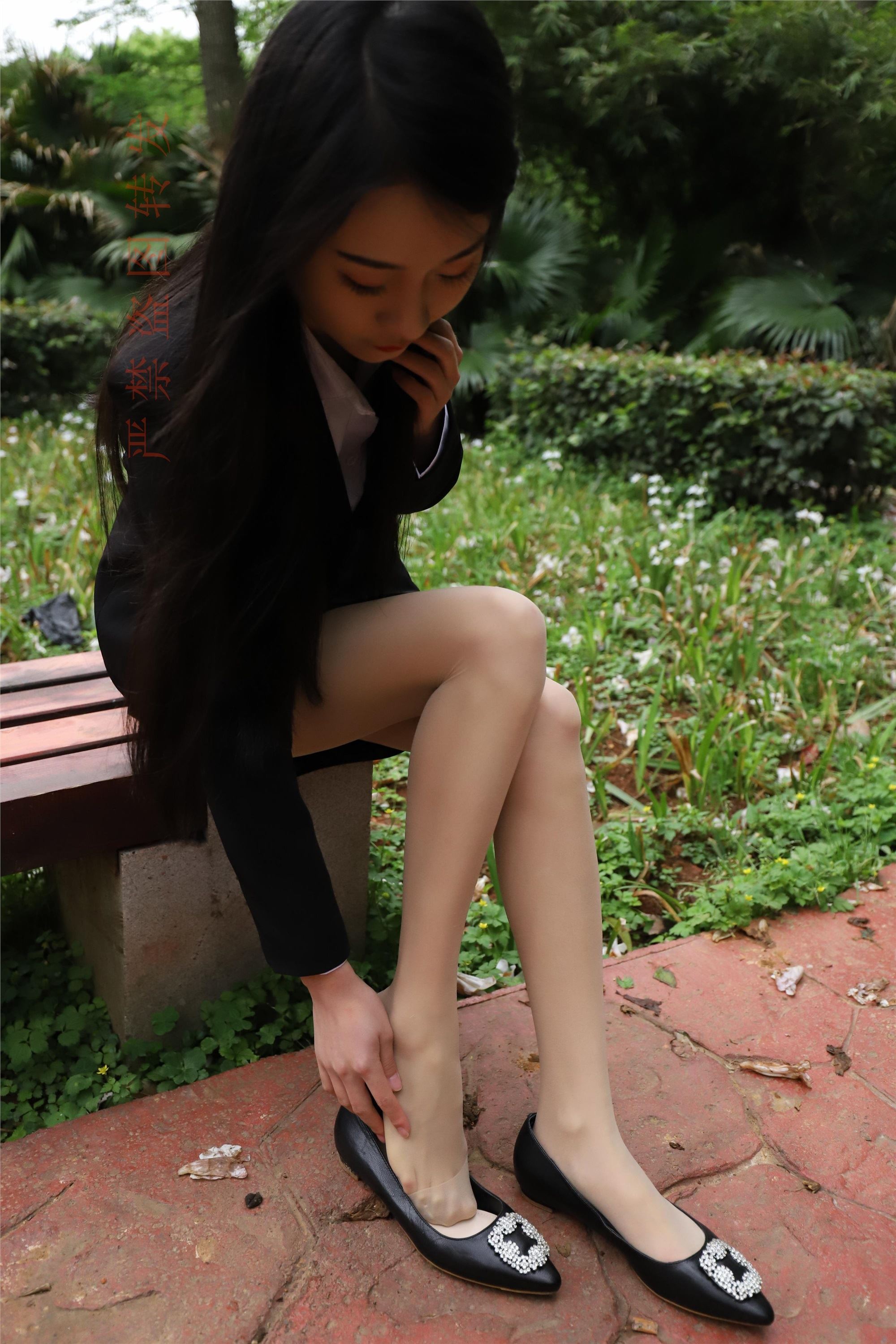 大西瓜套图 2018 4月活动 模特一 制服包裙2