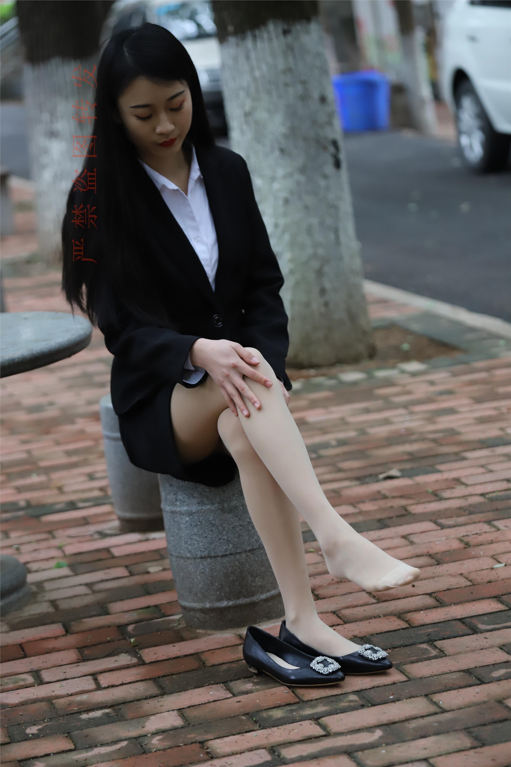 大西瓜套图 2018 4月活动 模特一 制服包裙2