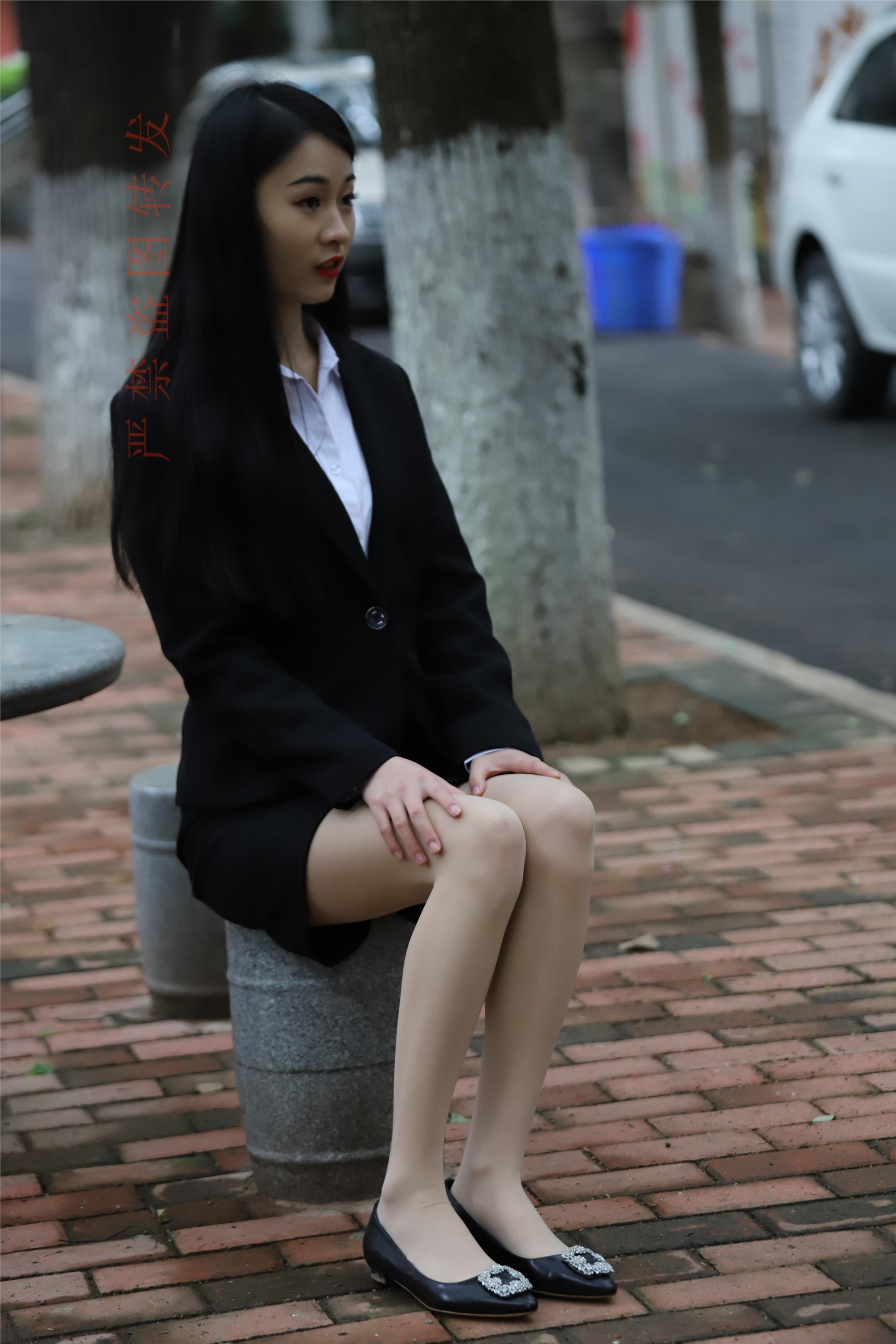 大西瓜套图 2018 4月活动 模特一 制服包裙2