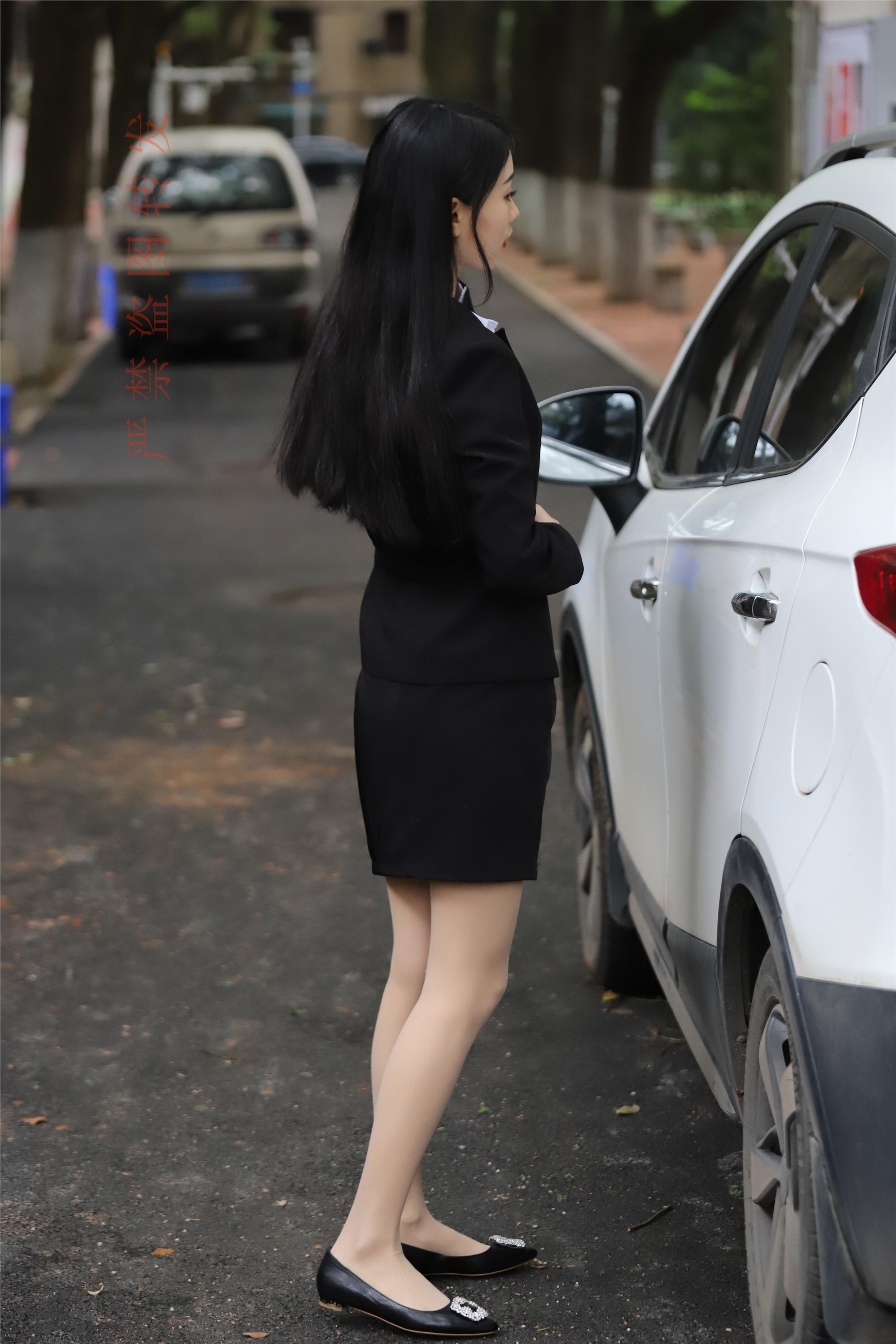 大西瓜套图 2018 4月活动 模特一 制服包裙2