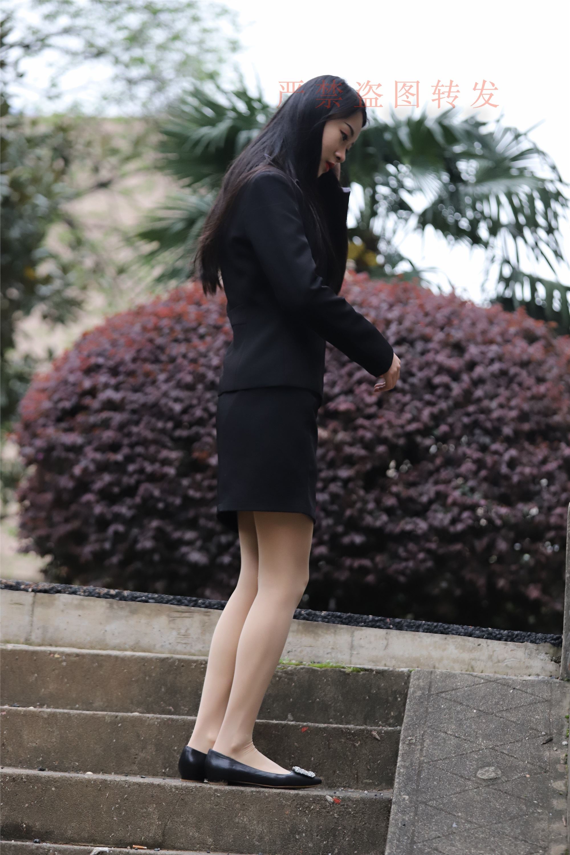 大西瓜套图 2018 4月活动 模特一 制服包裙2