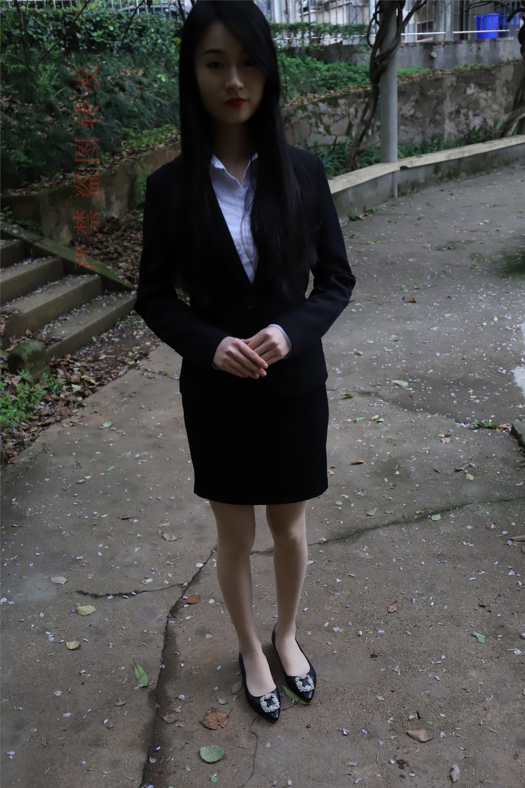 大西瓜套图 2018 4月活动 模特一 制服包裙2