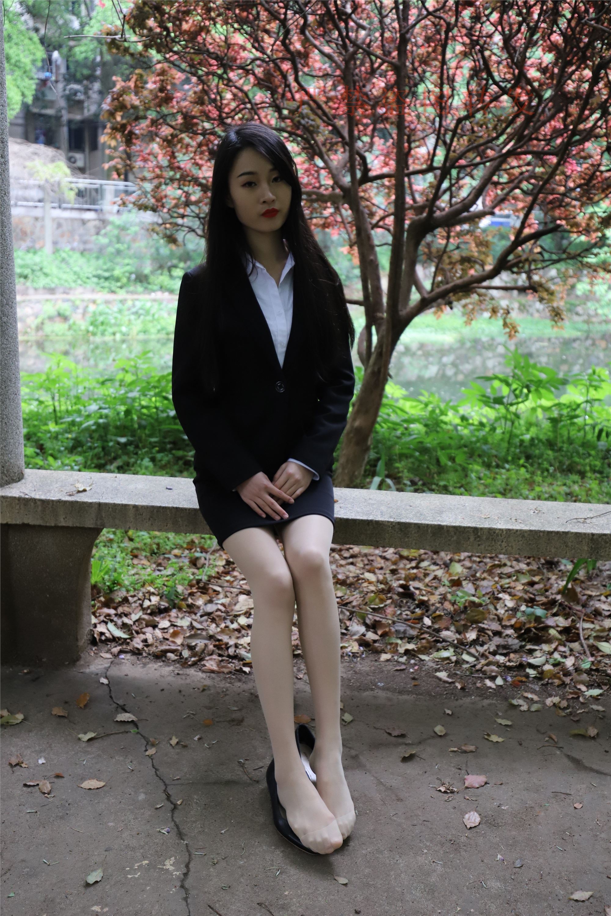 大西瓜套图 2018 4月活动 模特一 制服包裙2