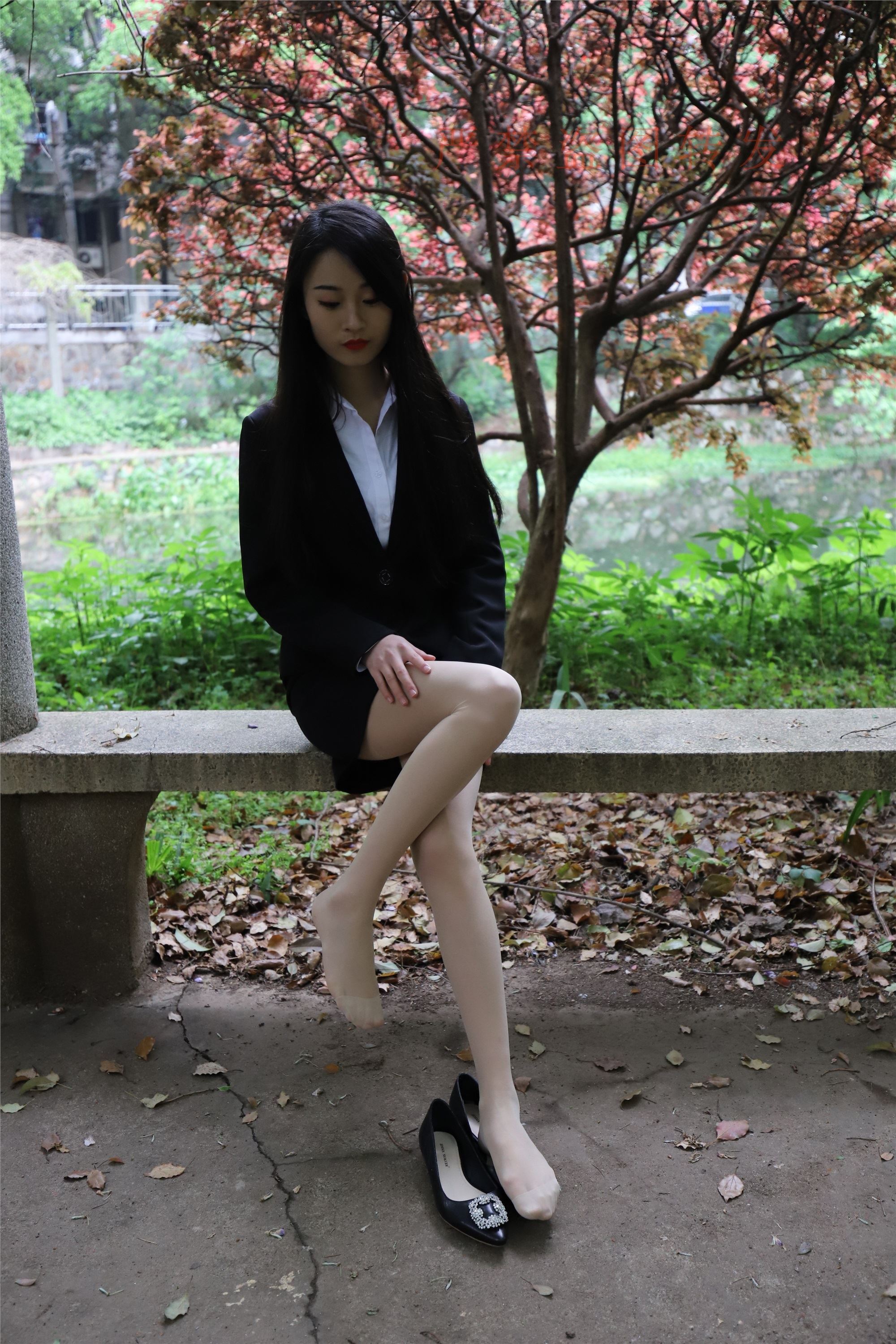 大西瓜套图 2018 4月活动 模特一 制服包裙2