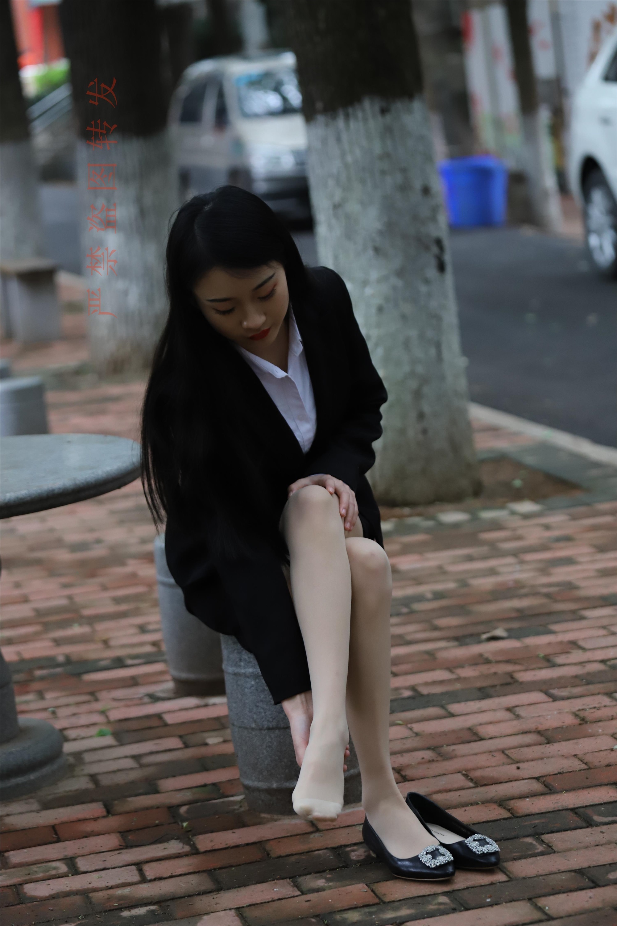 大西瓜套图 2018 4月活动 模特一 制服包裙2