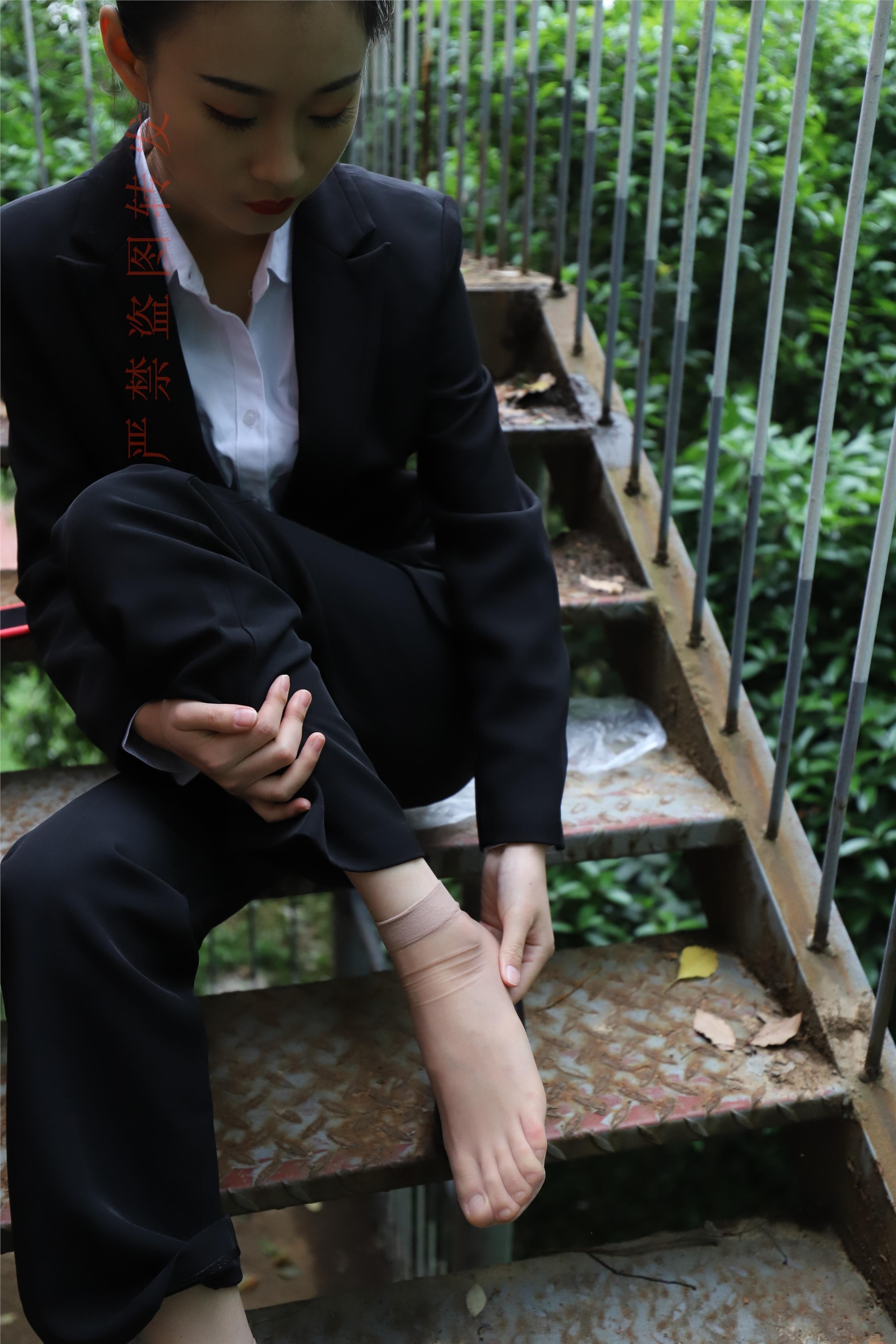 大西瓜套图 2018 4月活动 模特一 制服长裤1