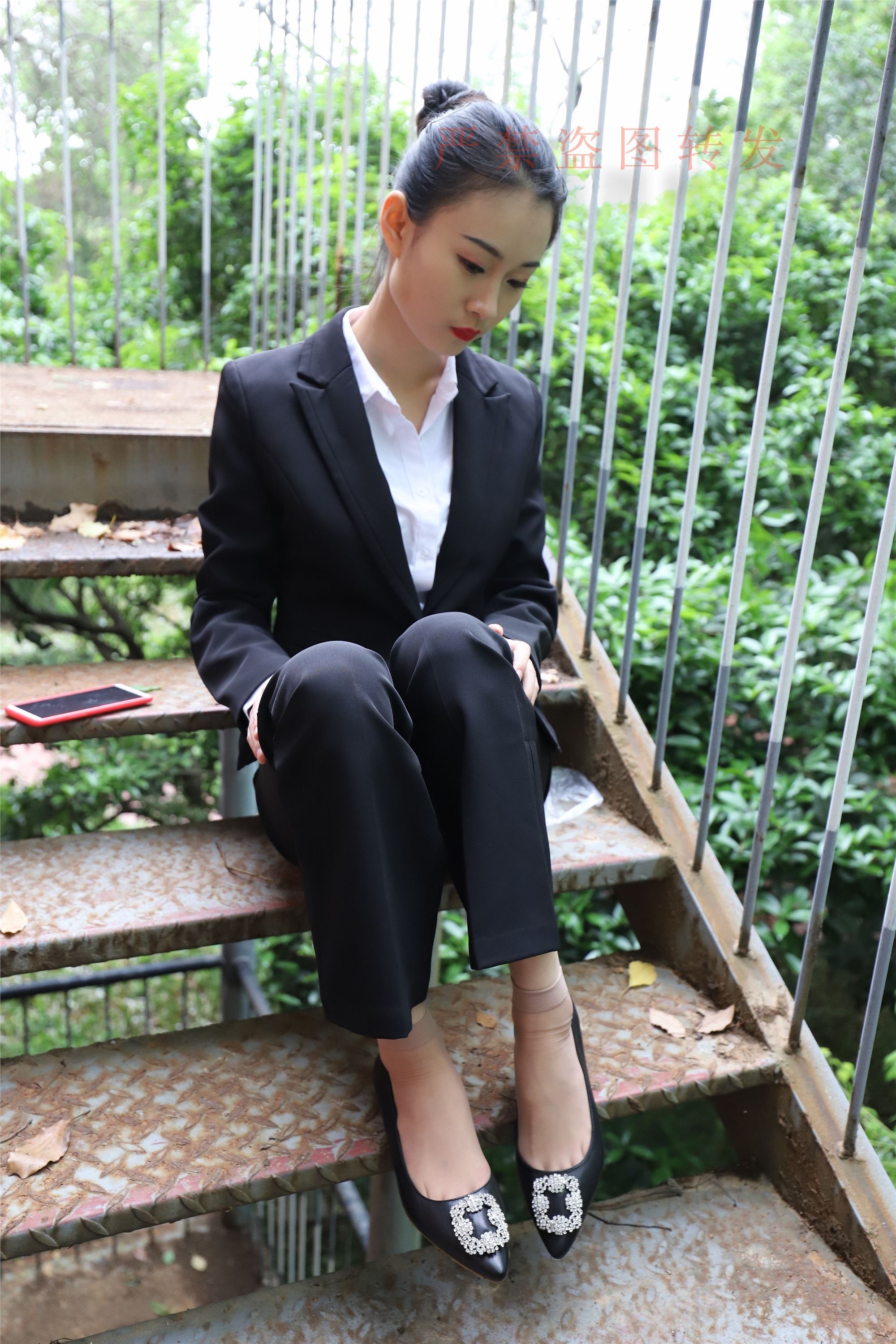 大西瓜套图 2018 4月活动 模特一 制服长裤1