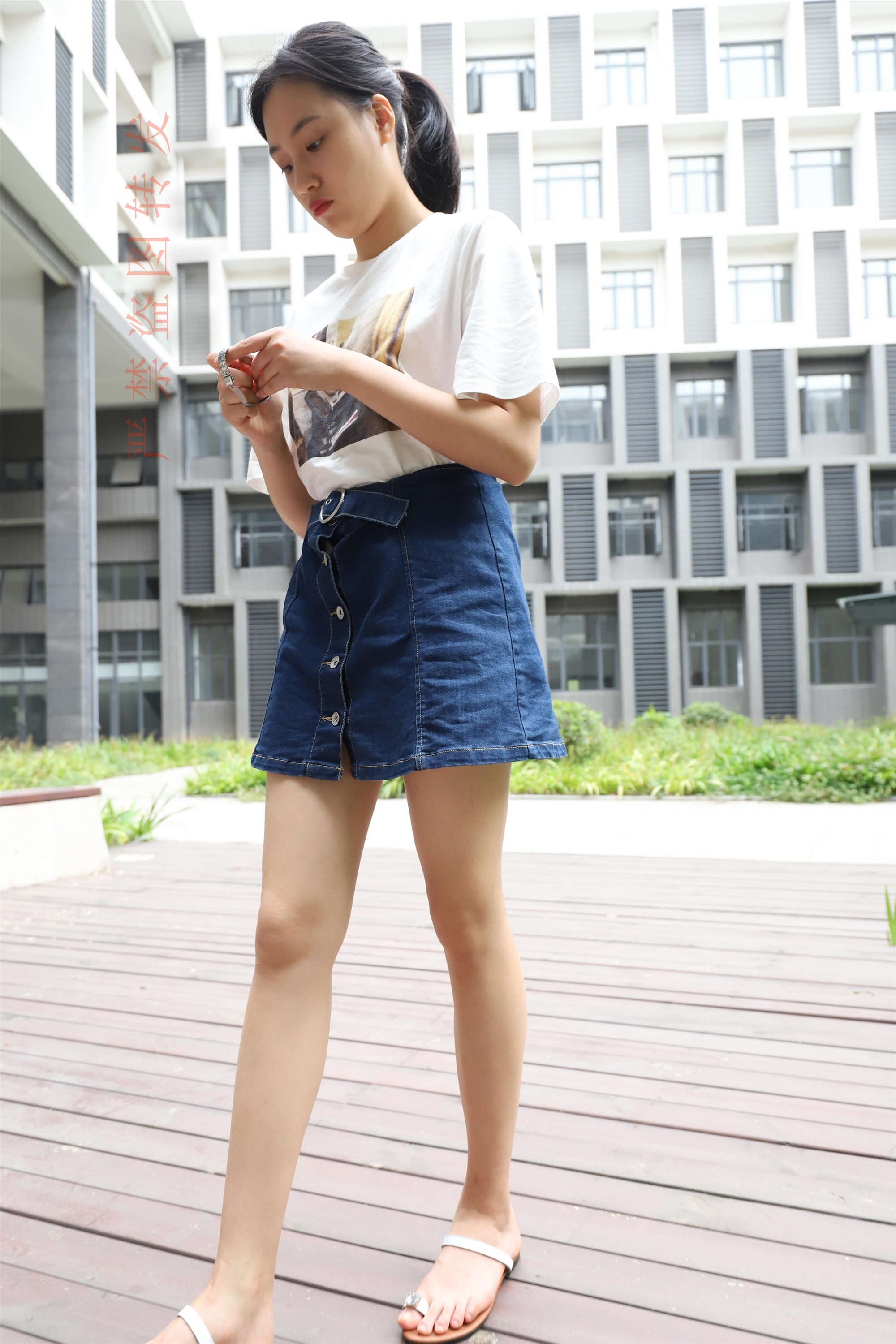 大西瓜套图  2018 5月活动 模特2 luo足2