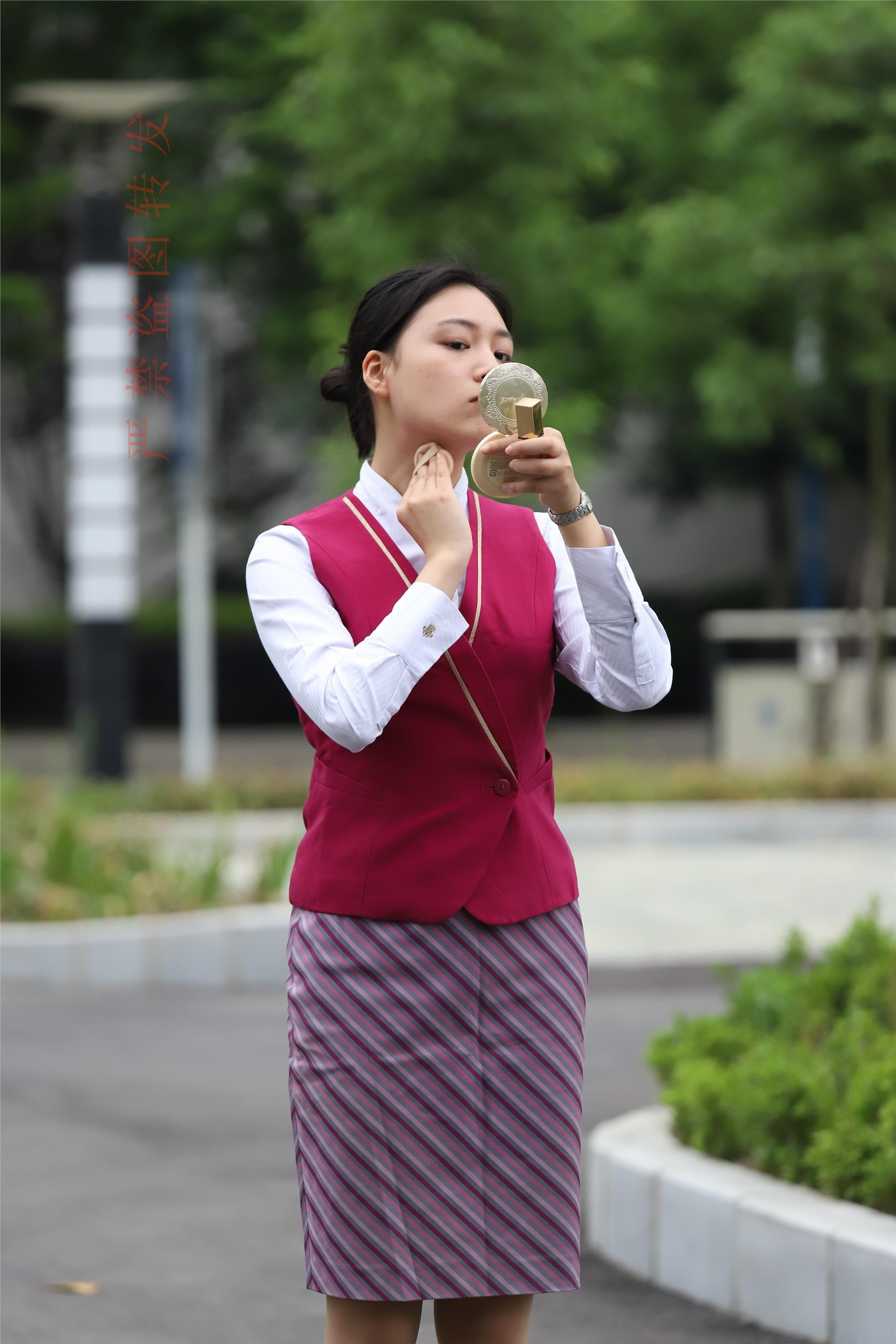 大西瓜套图  2018 5月活动 模特2 空乘制服1