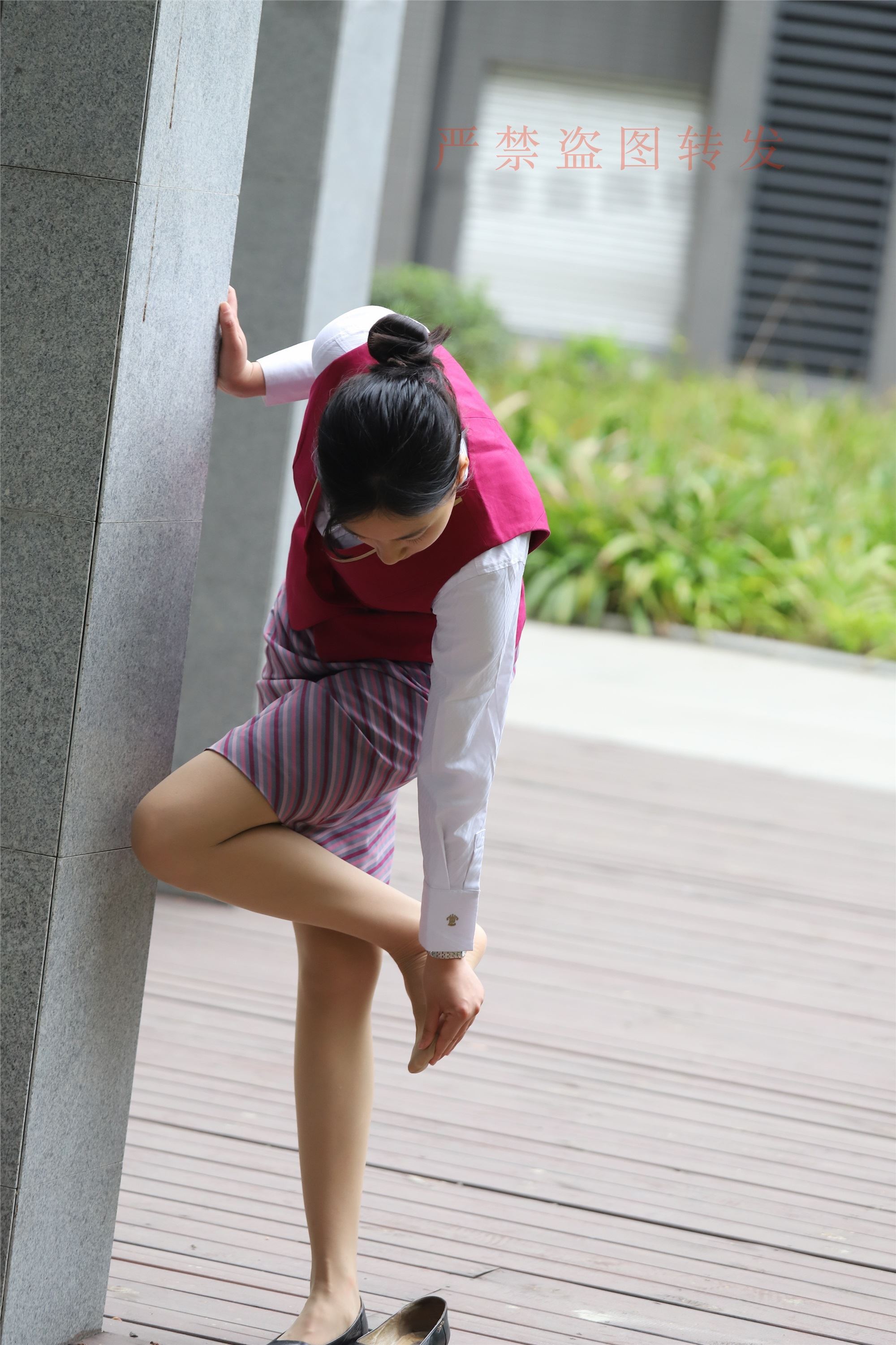 大西瓜套图  2018 5月活动 模特2 空乘制服1