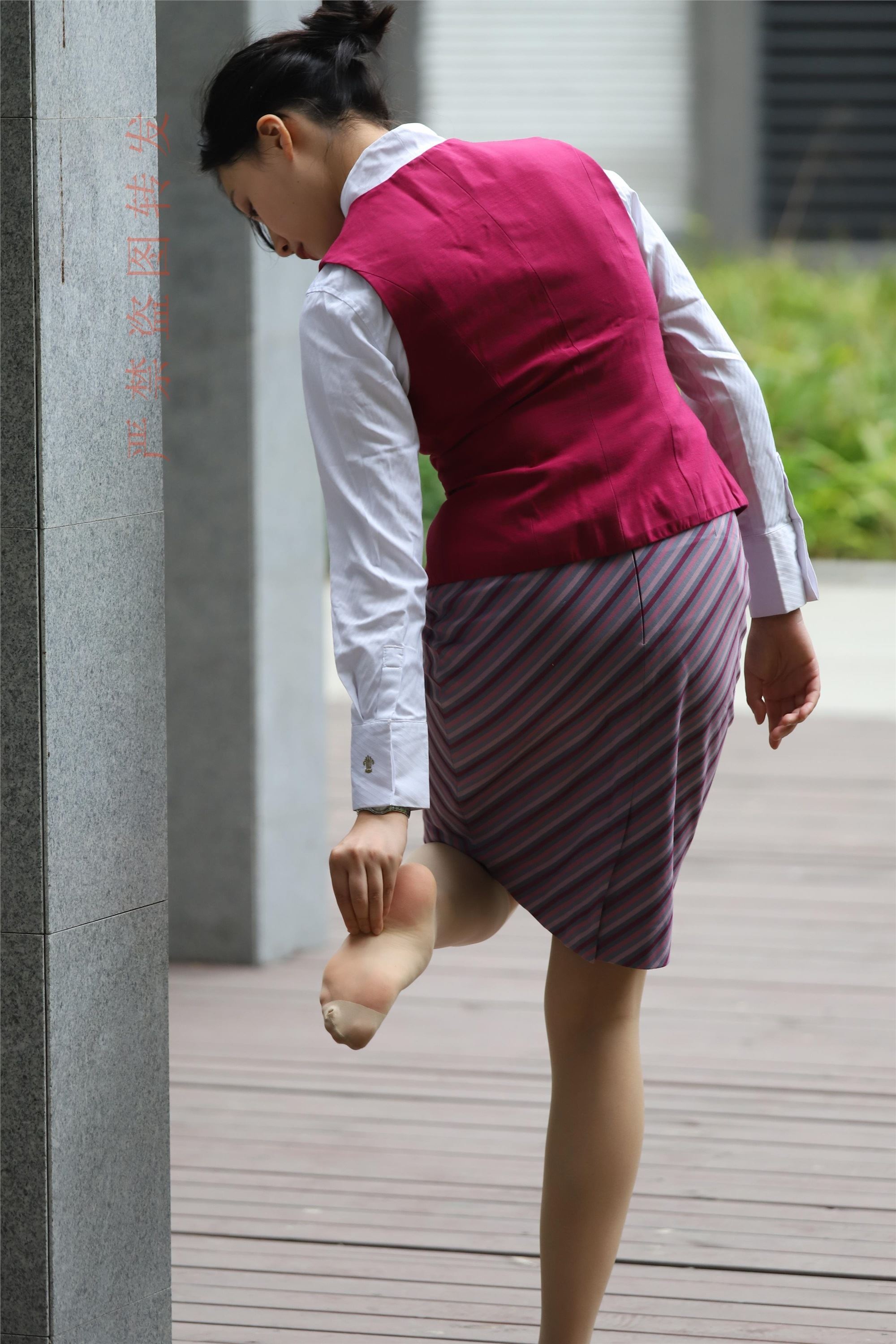 大西瓜套图  2018 5月活动 模特2 空乘制服1