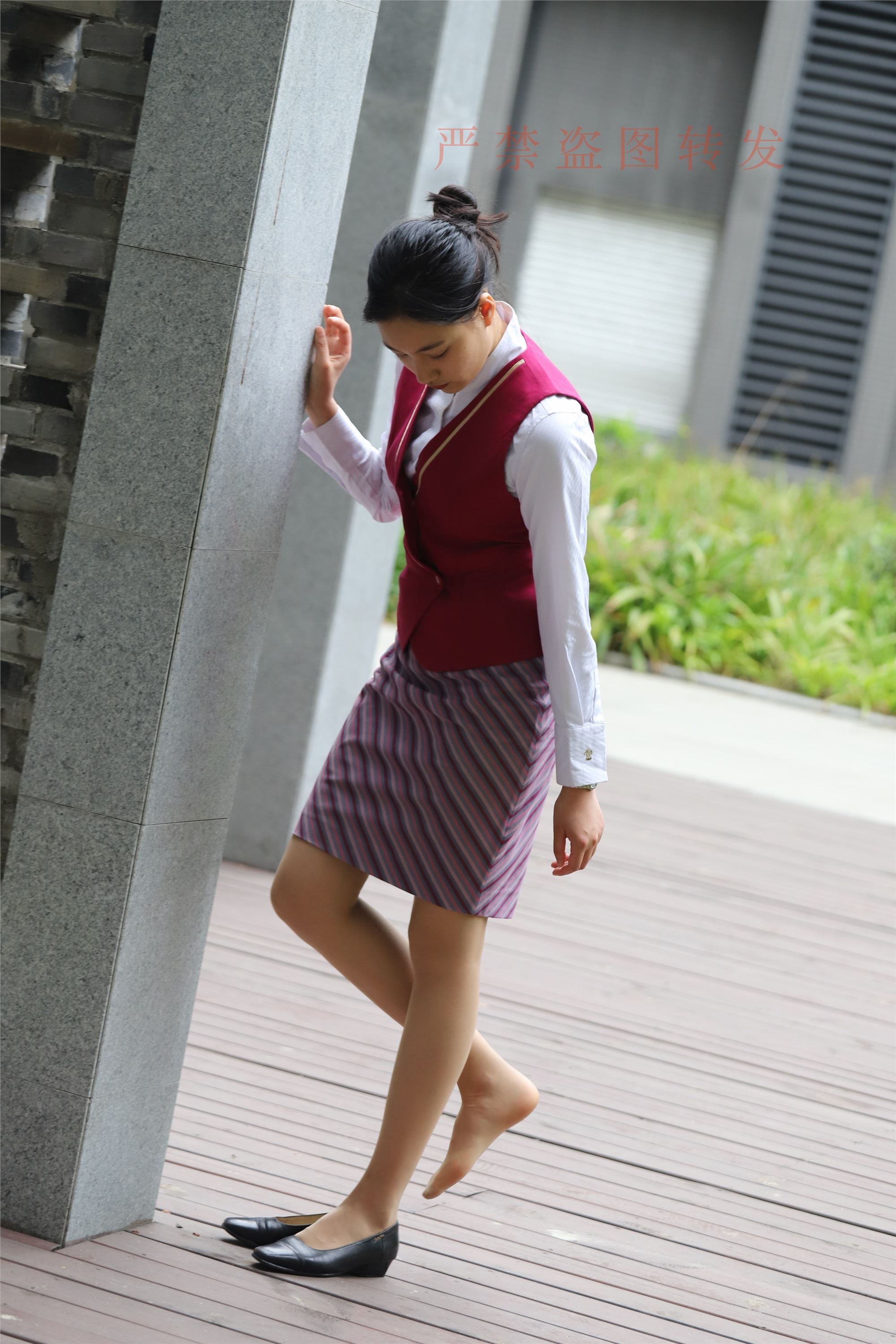 大西瓜套图  2018 5月活动 模特2 空乘制服1