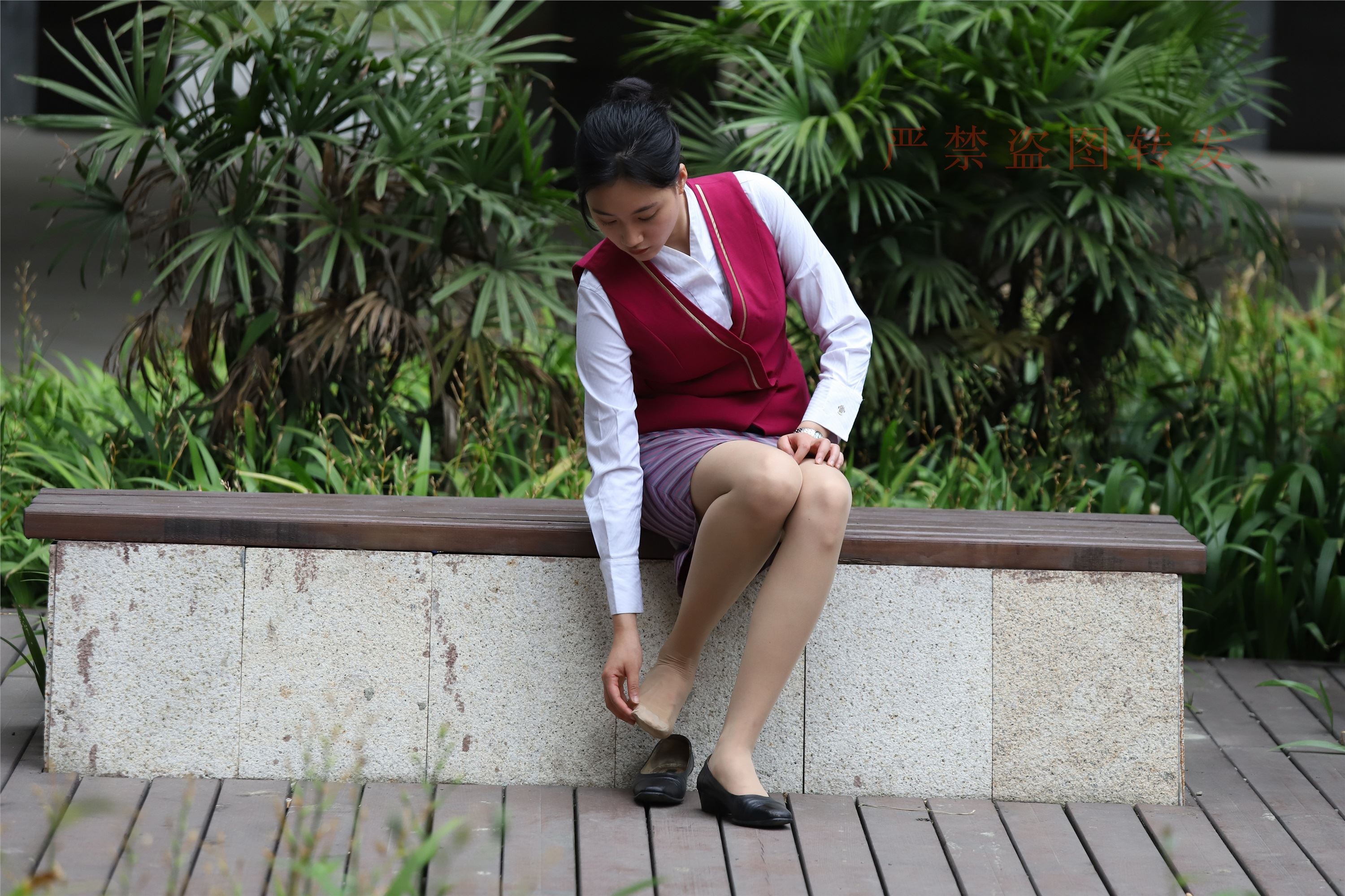 大西瓜套图  2018 5月活动 模特2 空乘制服1