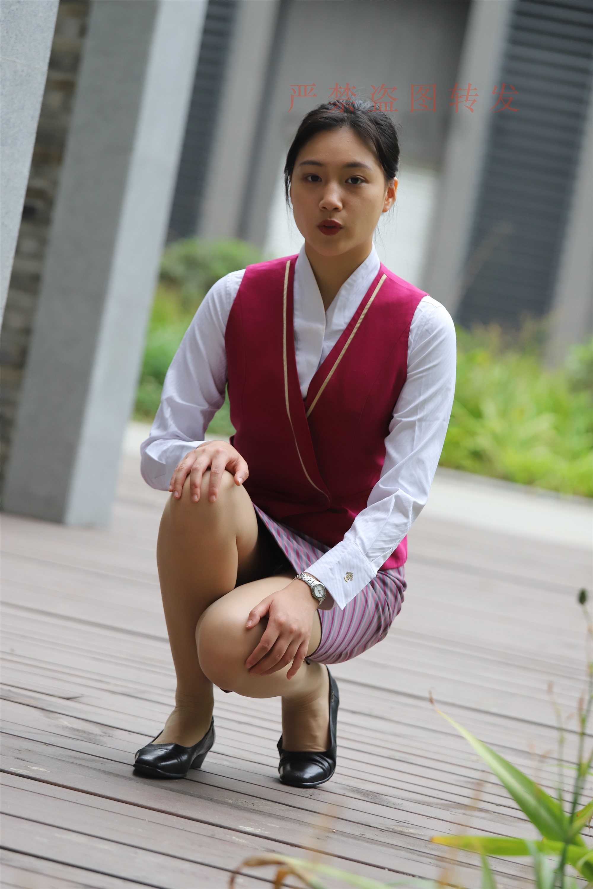 大西瓜套图  2018 5月活动 模特2 空乘制服2