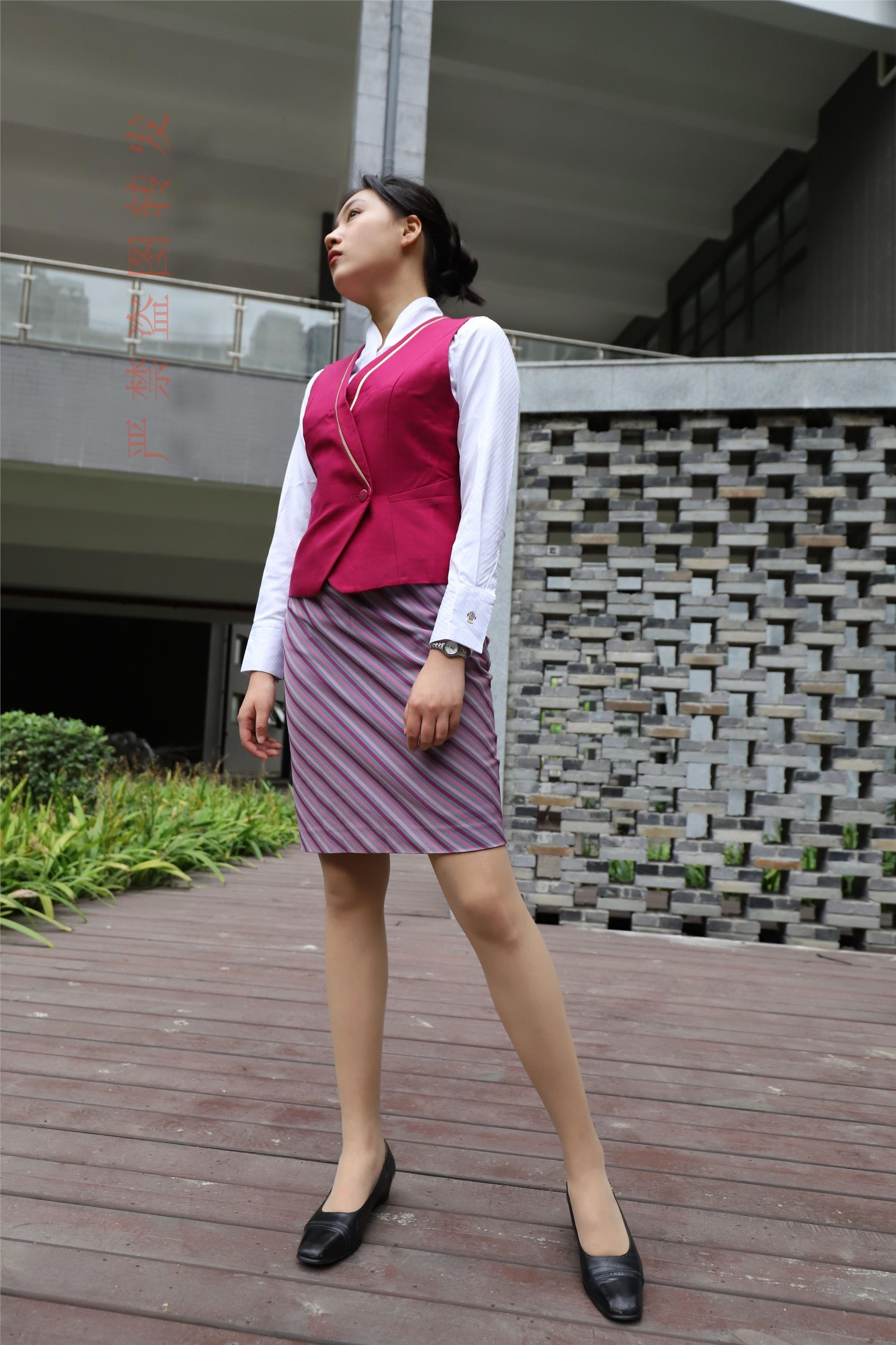 大西瓜套图  2018 5月活动 模特2 空乘制服3