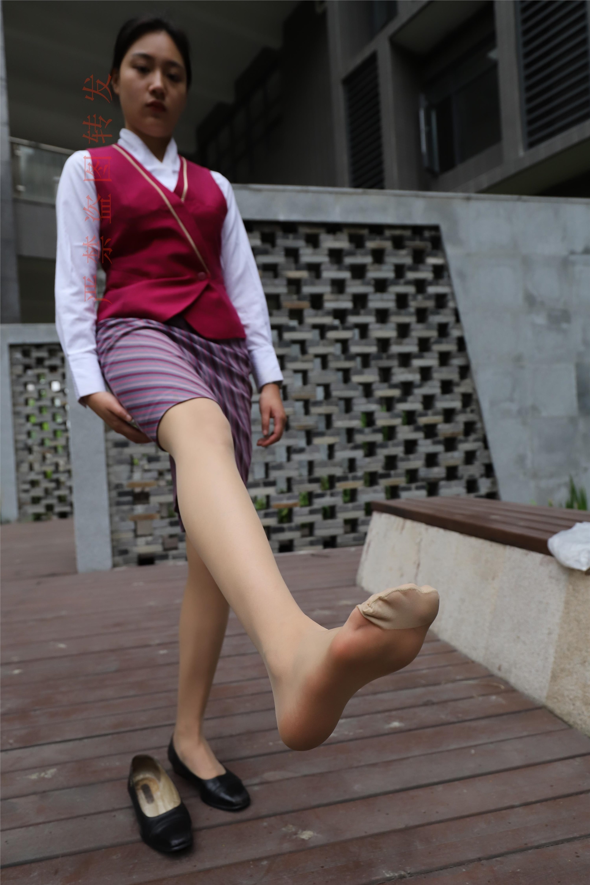 大西瓜套图  2018 5月活动 模特2 空乘制服3