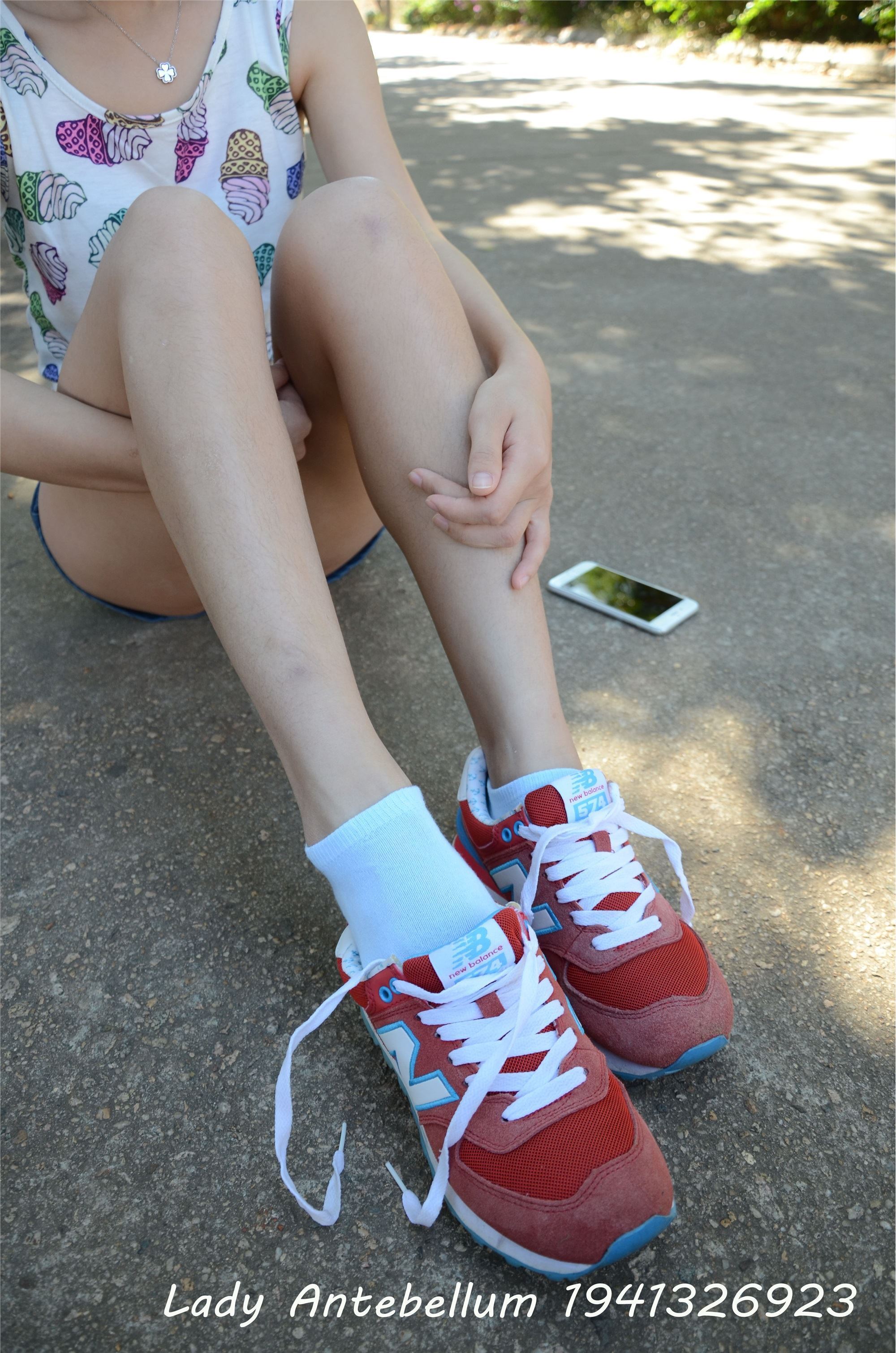 战前女神  恋足美腿棉袜女神级摄影套图 100