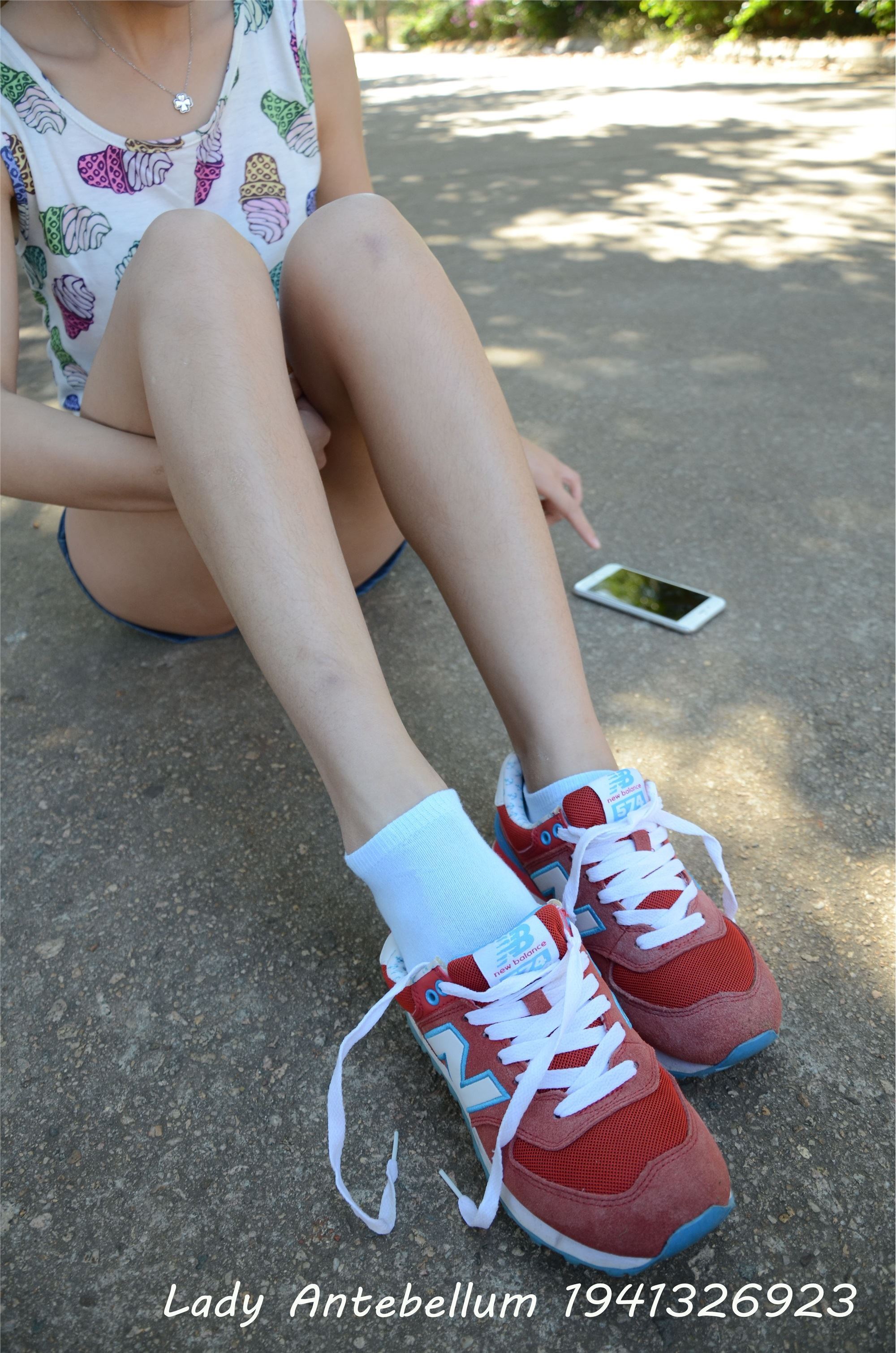 战前女神  恋足美腿棉袜女神级摄影套图 100