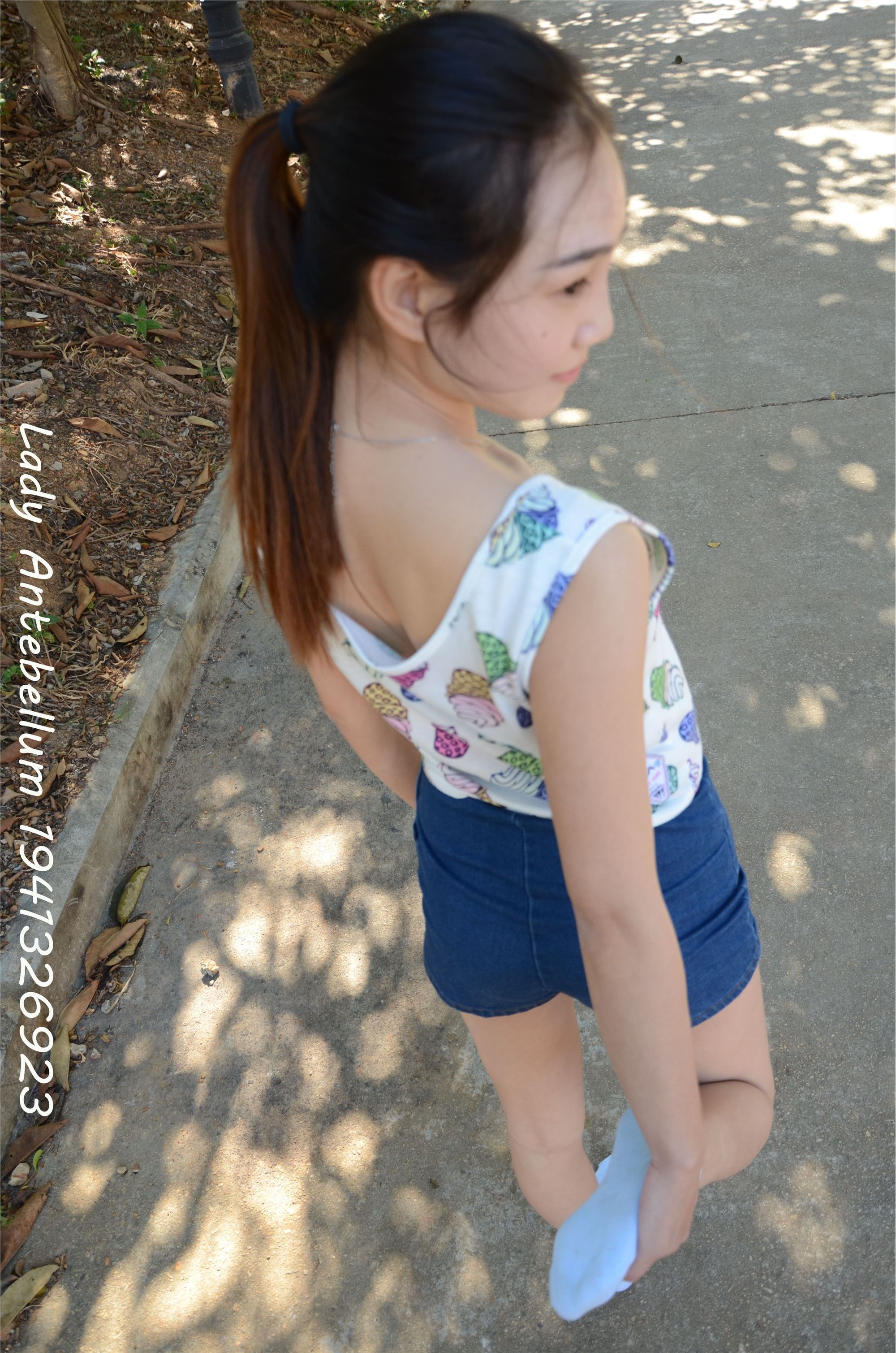 战前女神  恋足美腿棉袜女神级摄影套图 100